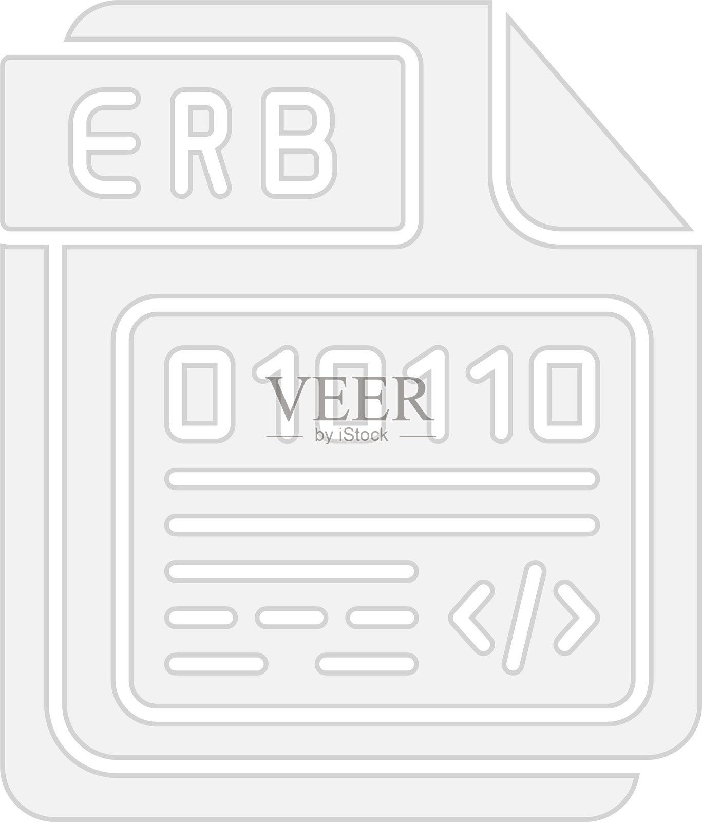 ERB图标灰色图形插画图片素材