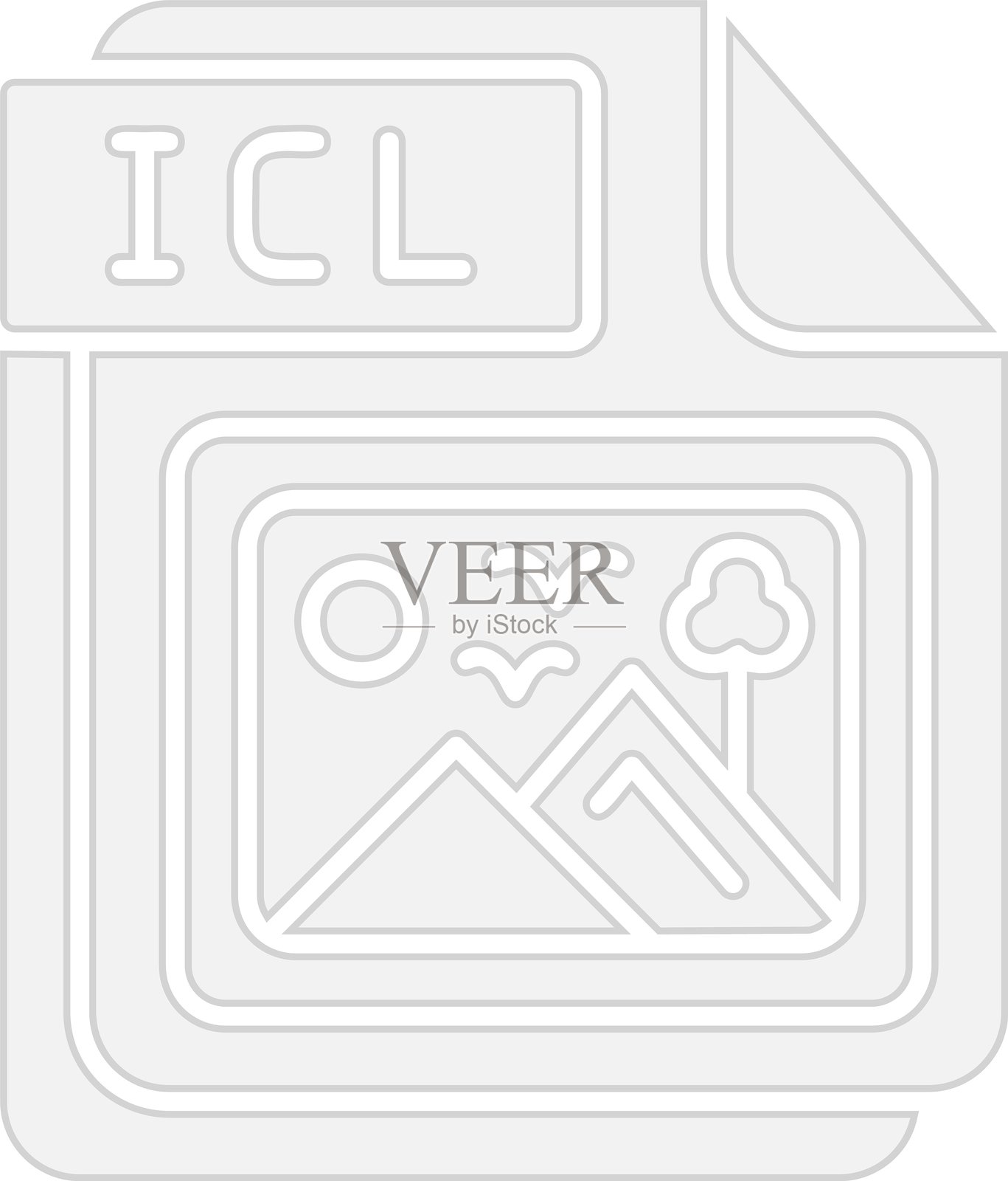 ICL Glyph 灰色图标插画图片素材