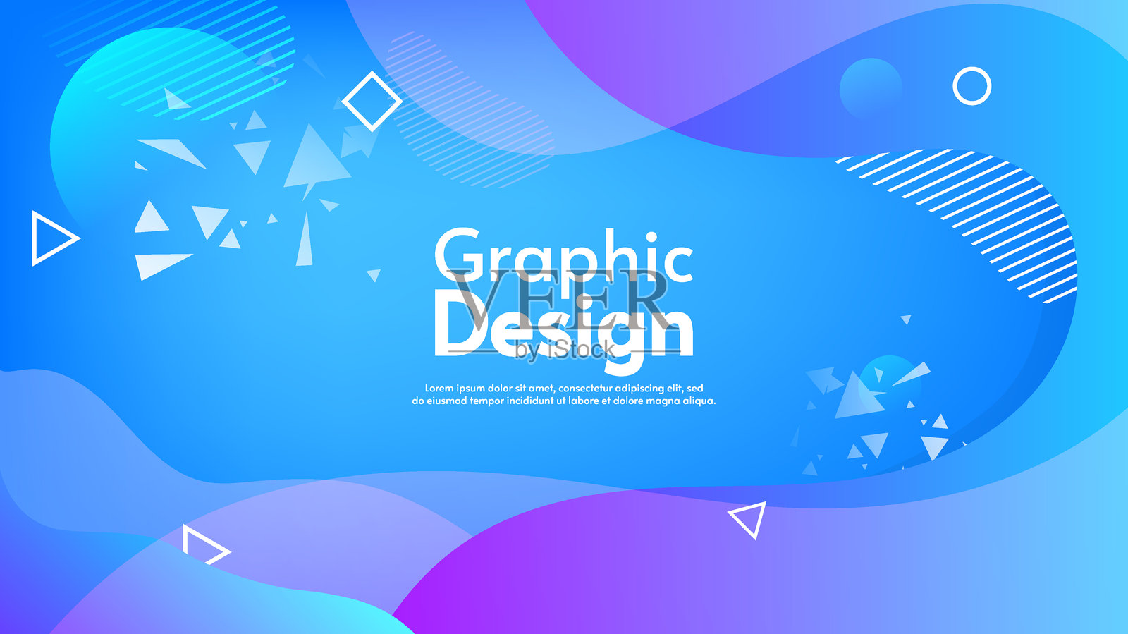 抽象矢量插图。波浪渐变色元素。用于卡片、横幅、封面的设计。插画图片素材