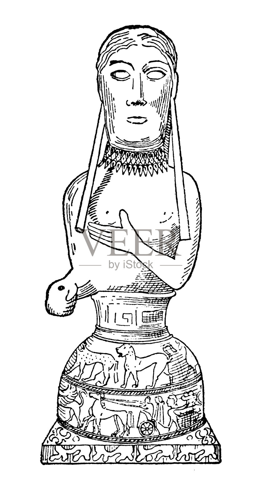 来自沃尔基的伊特鲁里亚艺术插画图片素材