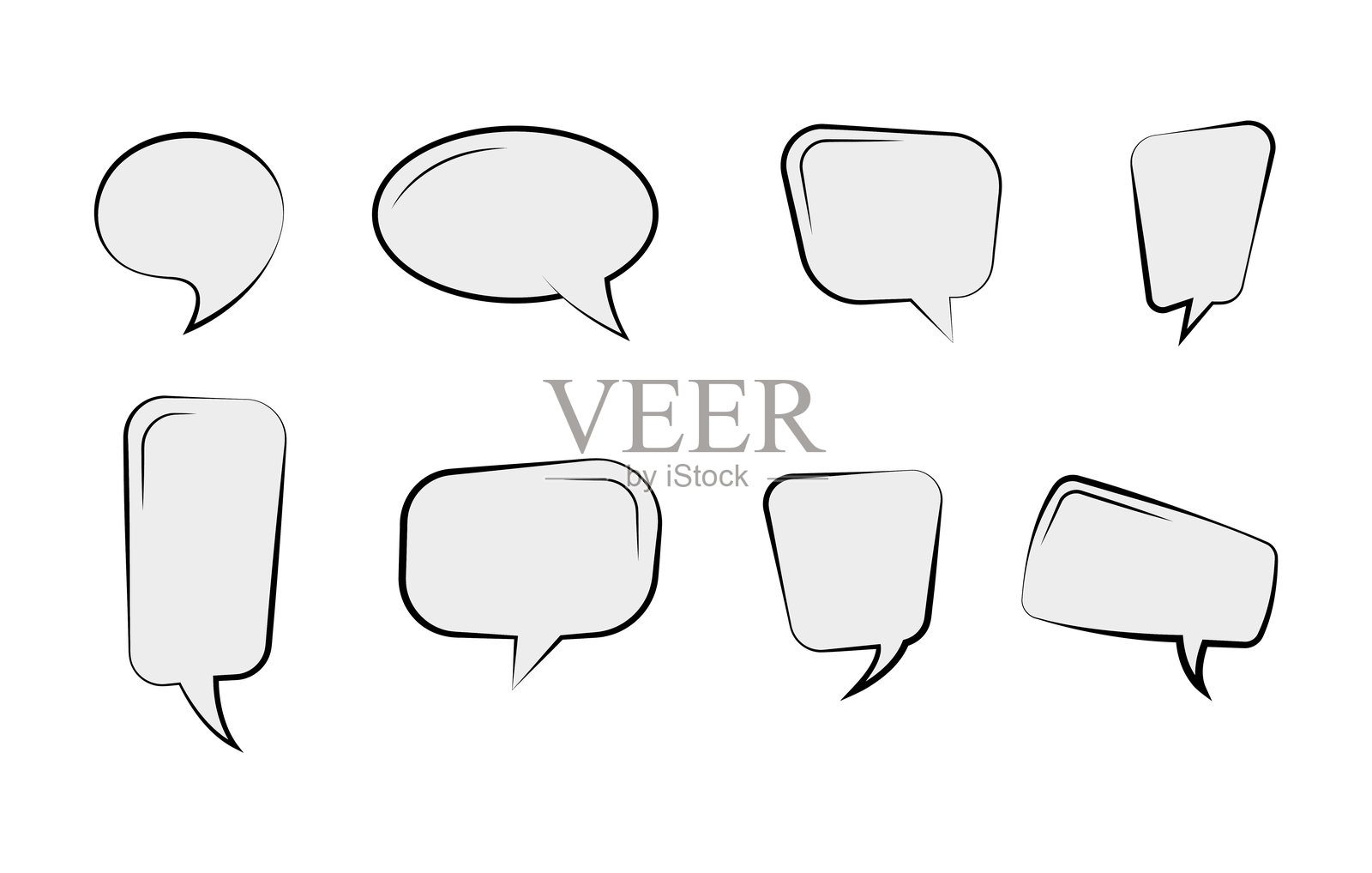对话气泡，沟通概念，矢量插图插画图片素材