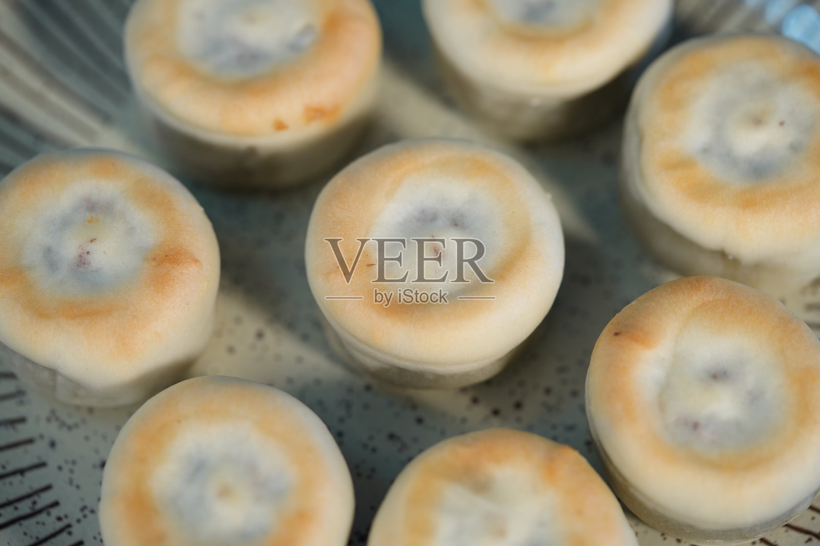 精美排列的传统中式甜点糕点特写照片摄影图片