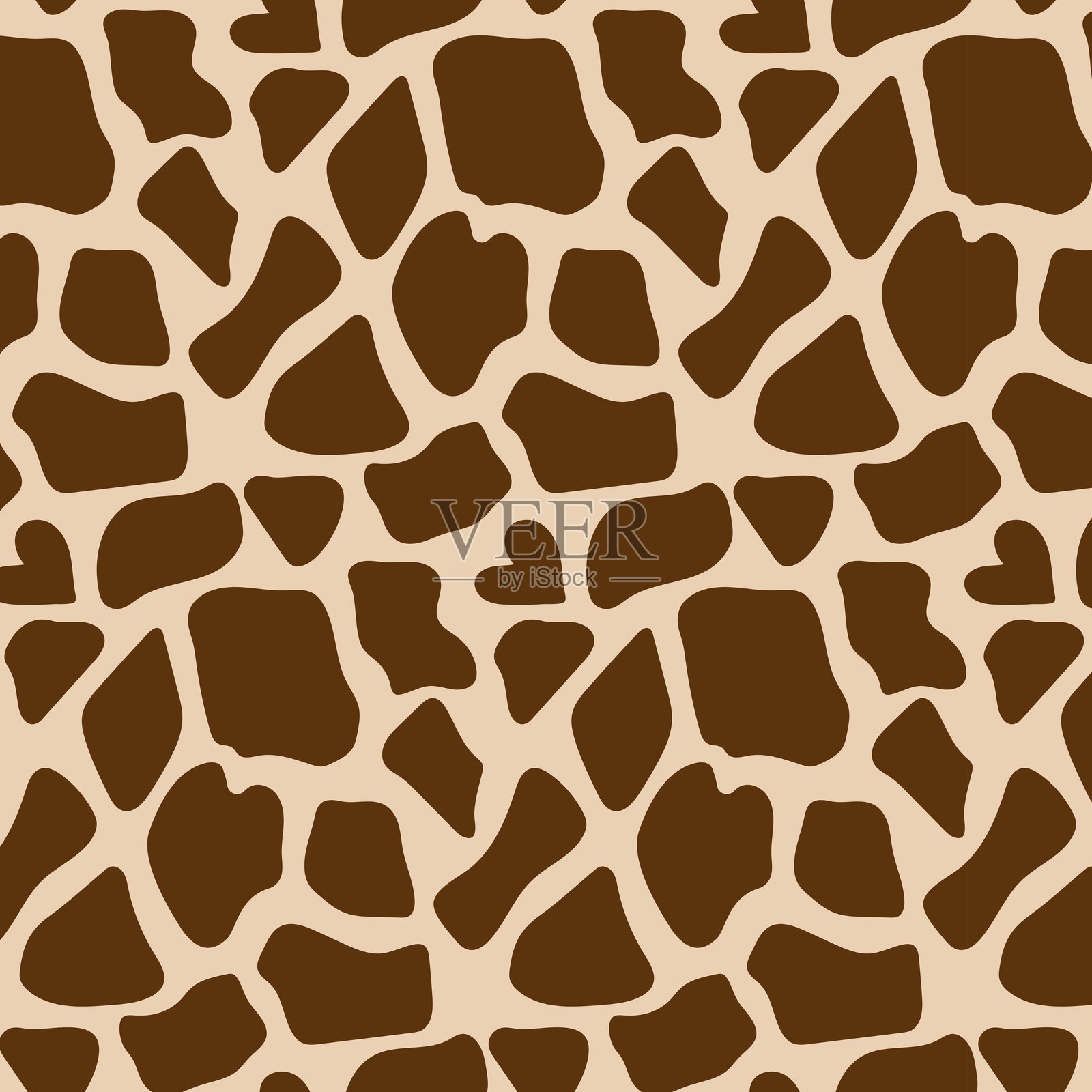 手绘长颈鹿皮肤图案插画图片素材