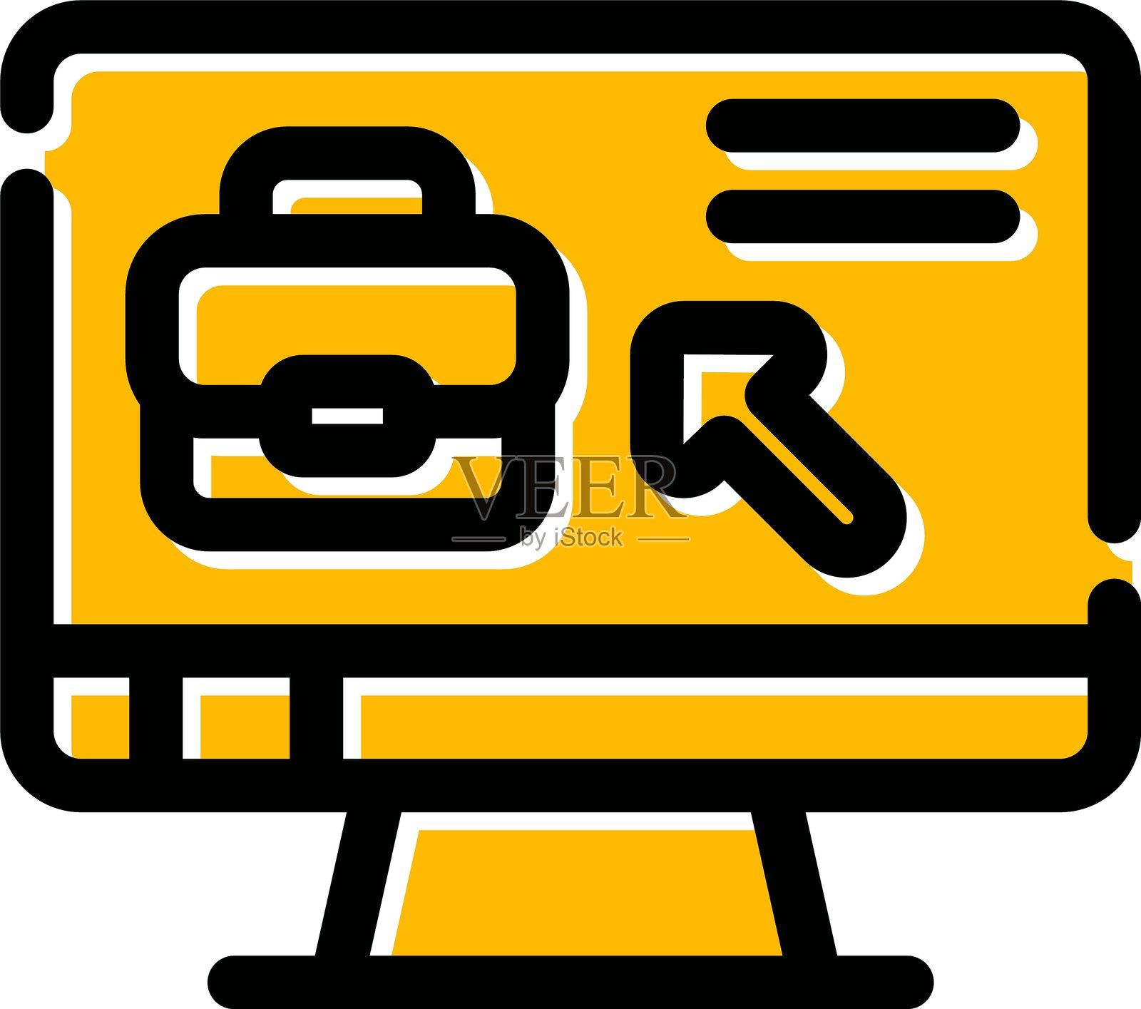 远程商务图标插画图片素材