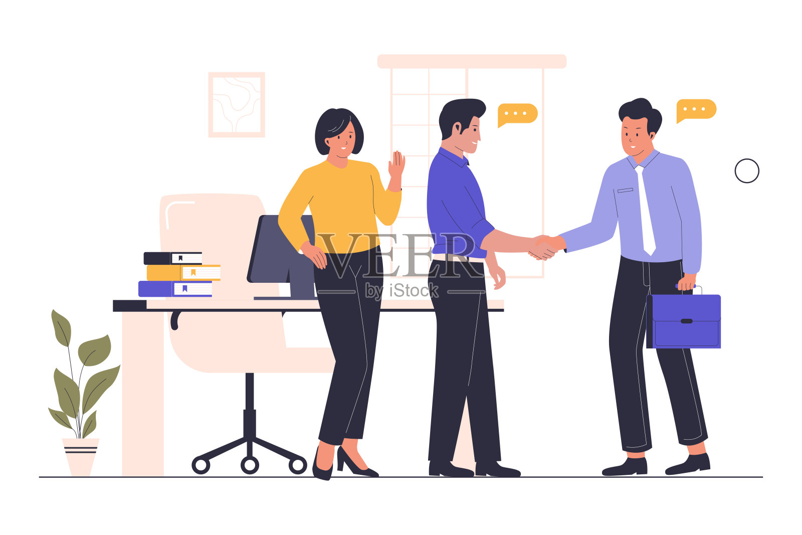 新员工入职培训矢量插图插画图片素材