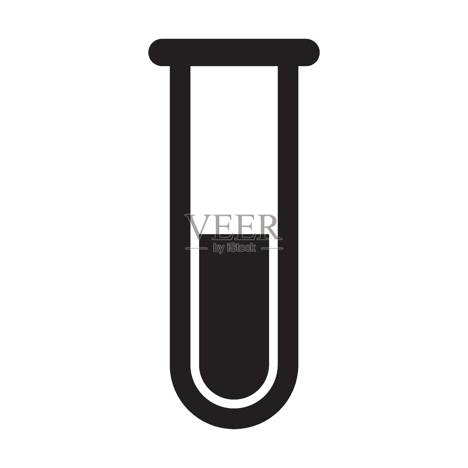 科学研究，化学实验，实验室试管和实验室设备图标 - 科学与研究符号，实验与分析，化学反应插画图片素材