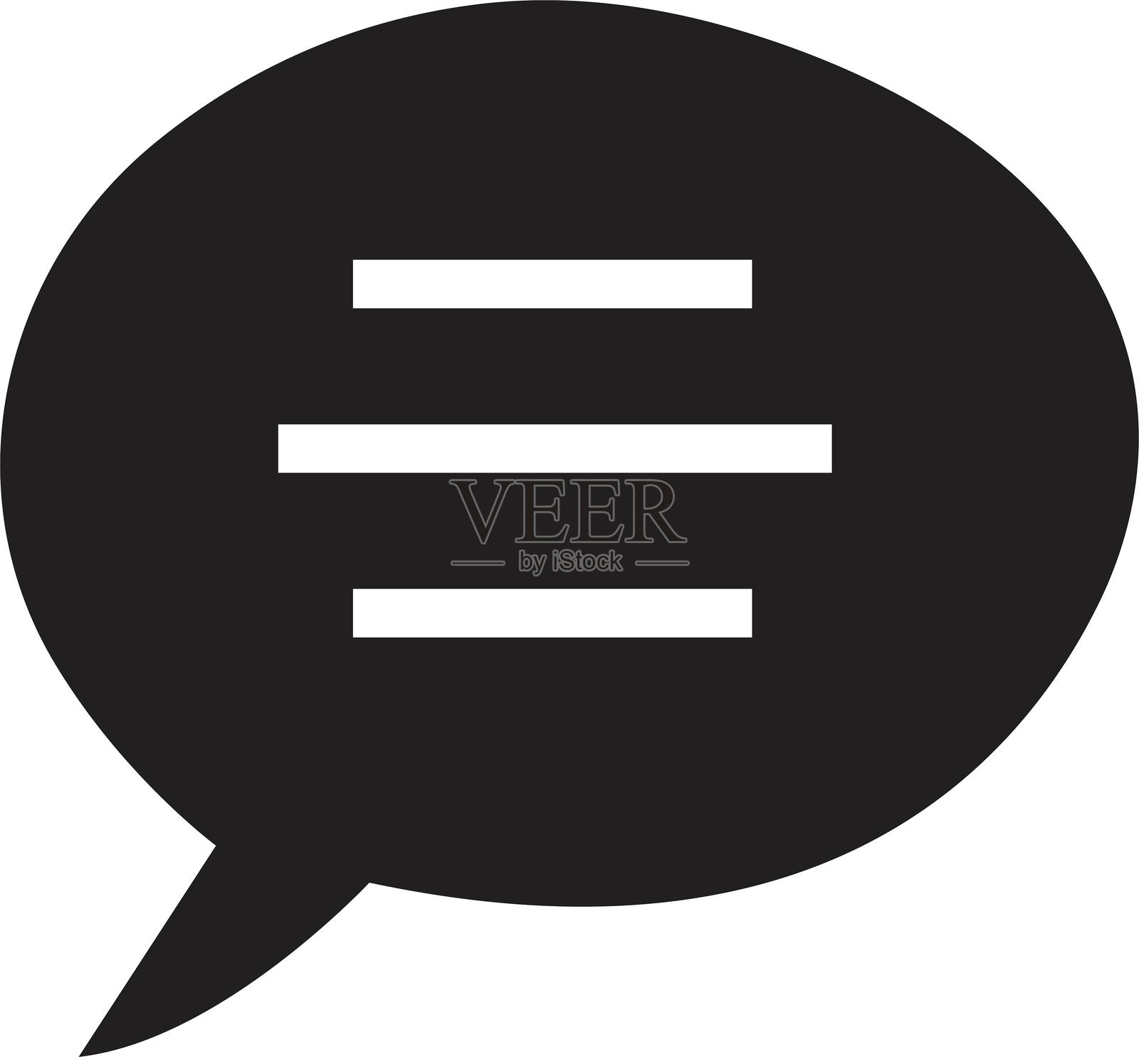 聊天消息气泡矢量插图。沟通图标。对话气泡，谈话。网页图标。在线沟通。对话，短信，通知，聊天，采用时尚填充风格，背景透明。插画图片素材