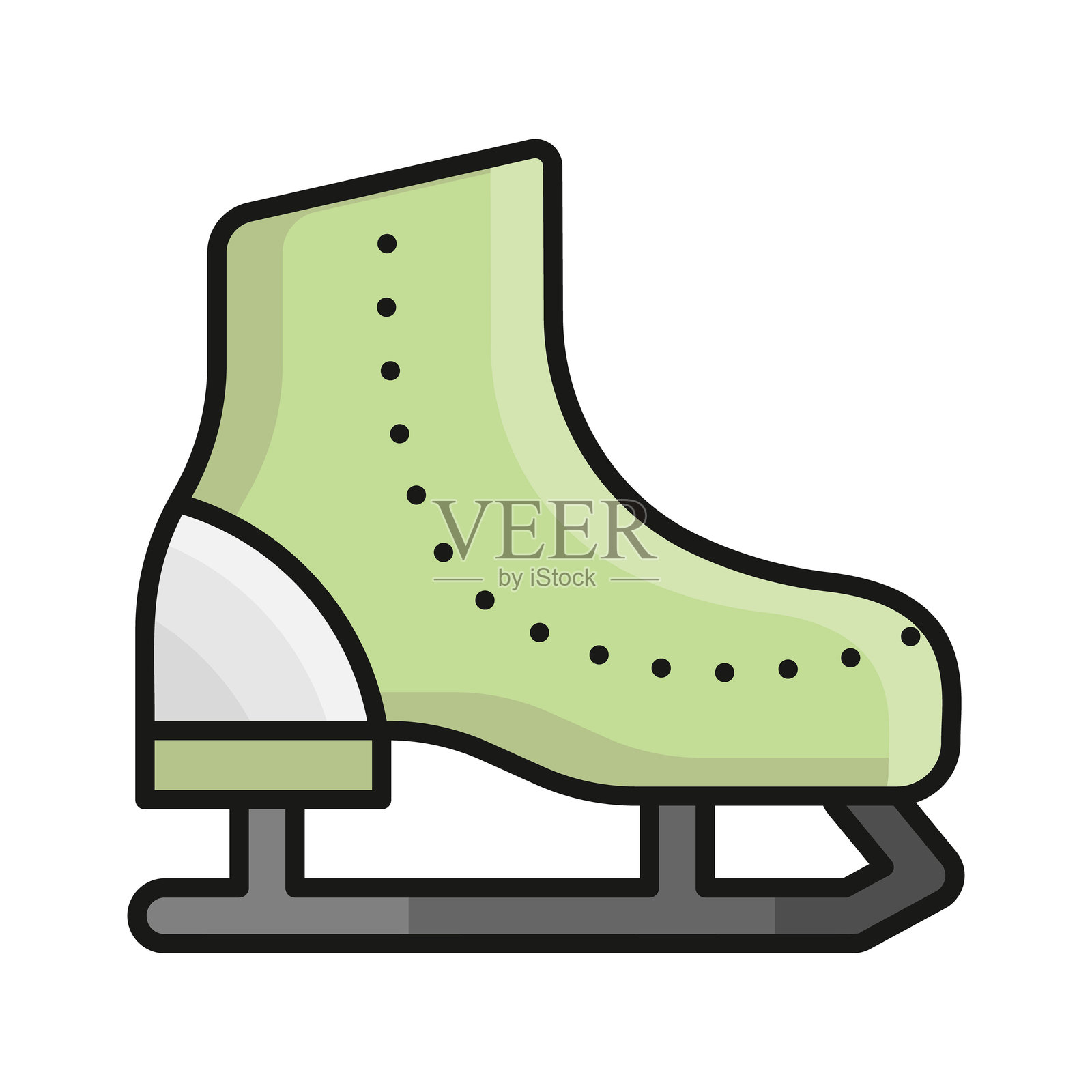 滑冰鞋插画图片素材
