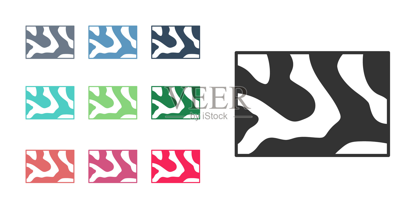 黑色木梁图标，背景为白色。木材梁板。彩色图标集合。矢量图。插画图片素材