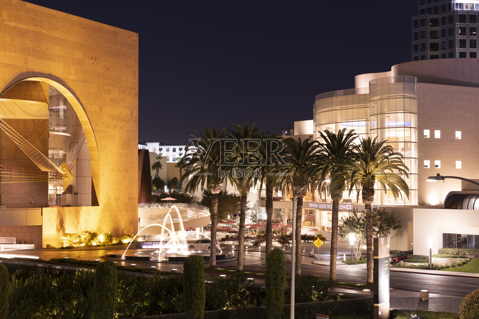 塞格斯特罗姆艺术中心夜景照片摄影图片