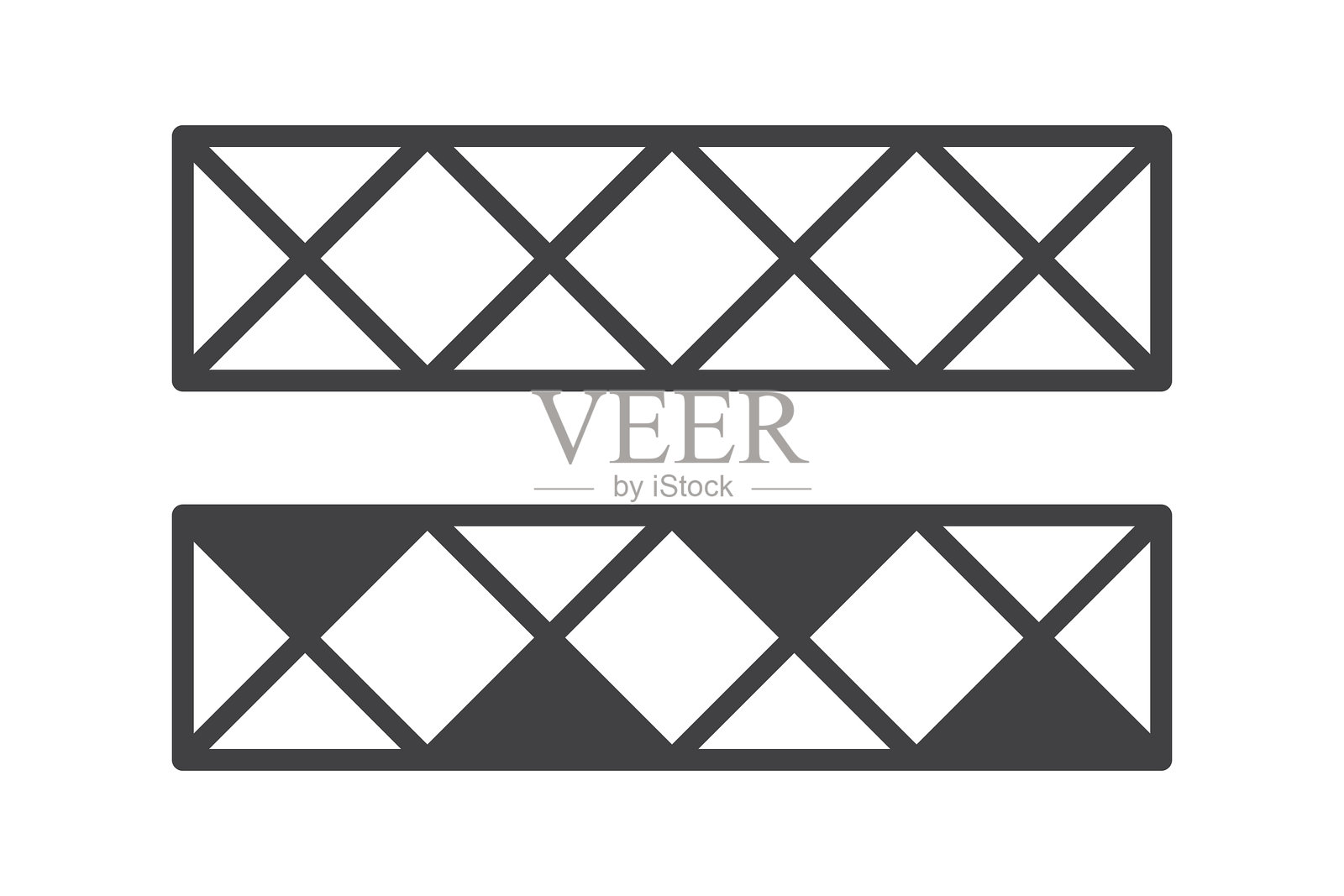 瓷砖地板线条图标，独立于白色背景插画图片素材