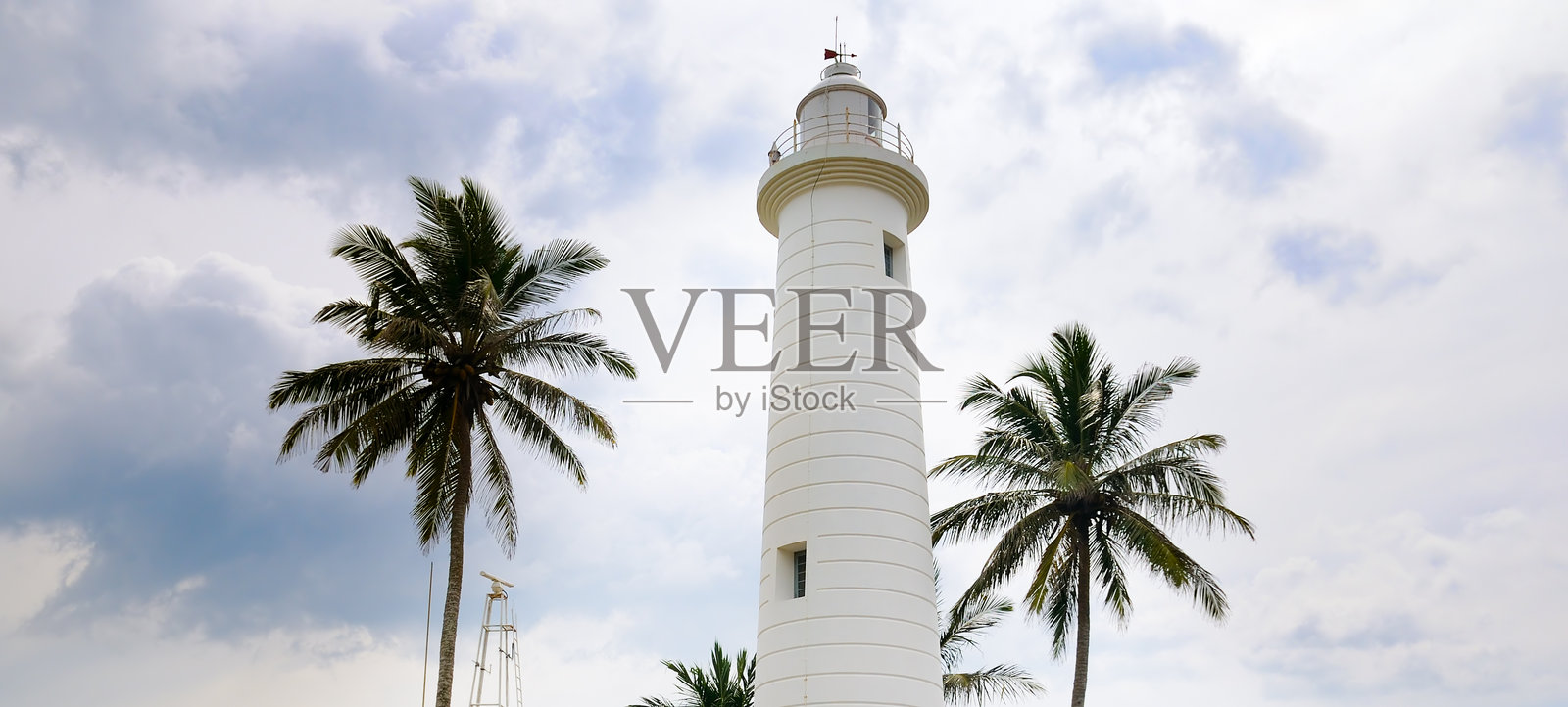 斯里兰卡加勒堡的灯塔海景照片摄影图片