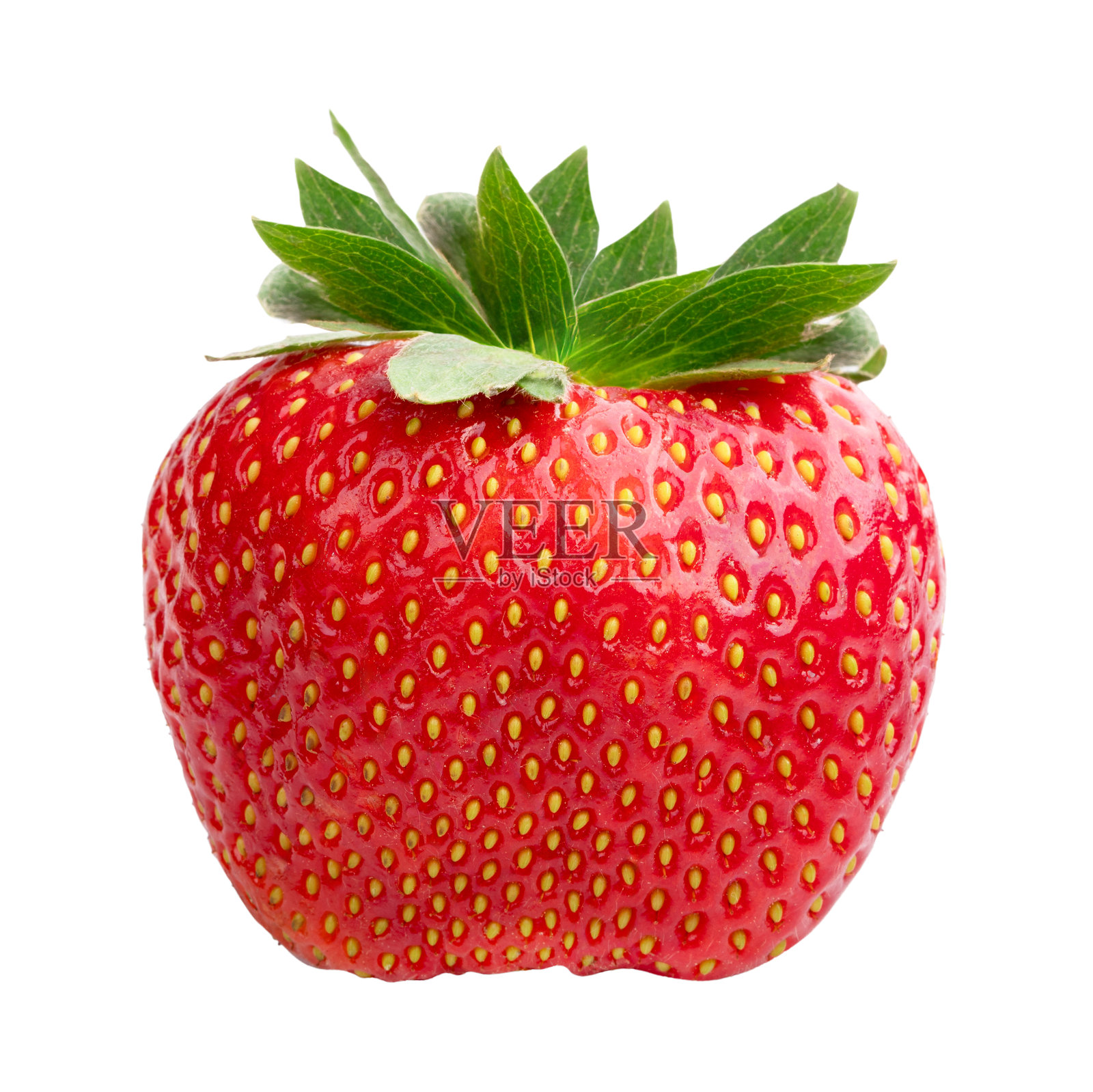 新鲜草莓孤立在白色背景上照片摄影图片