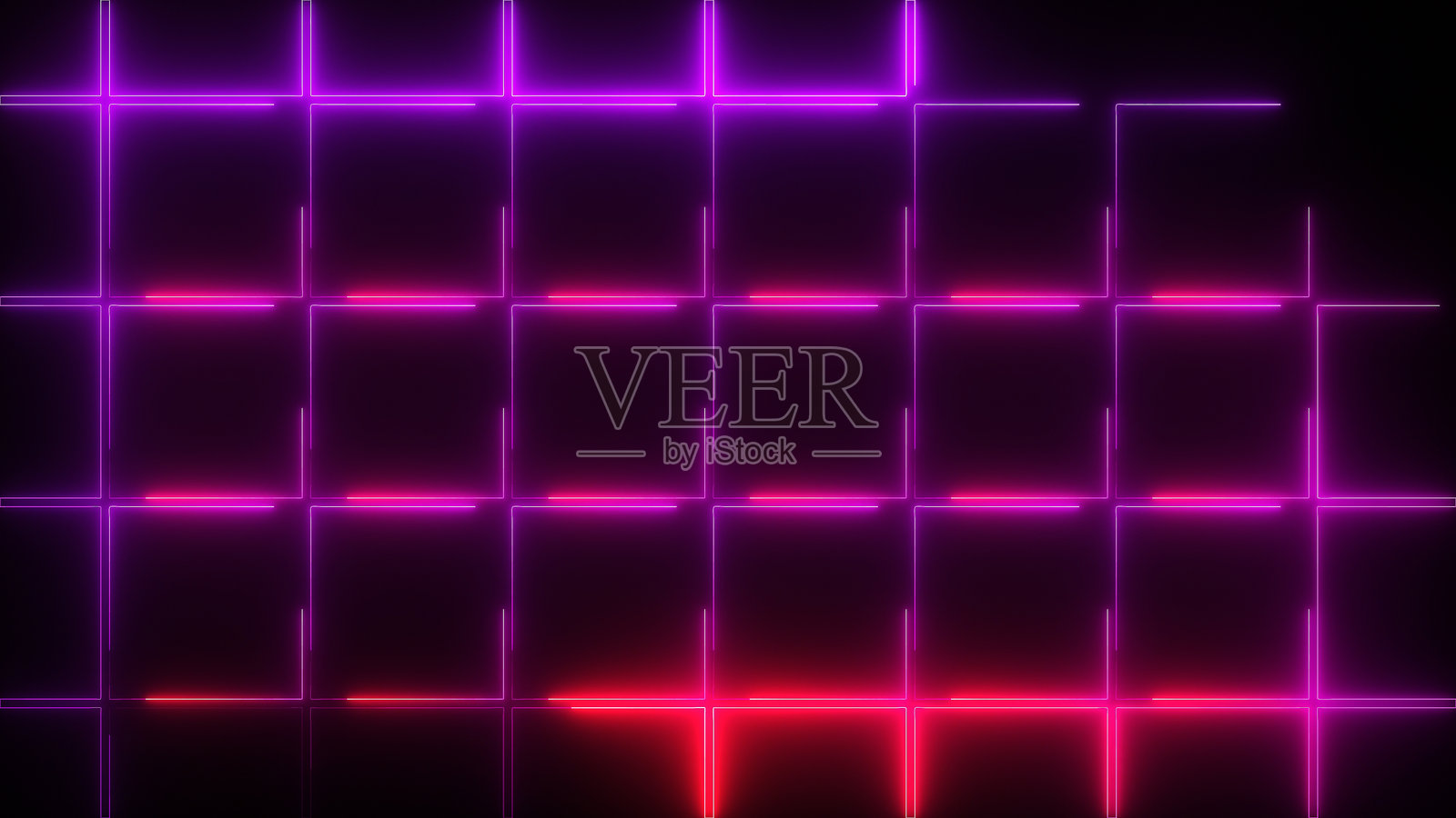 网格霓虹动画动态图形 - 4K库存照片照片摄影图片