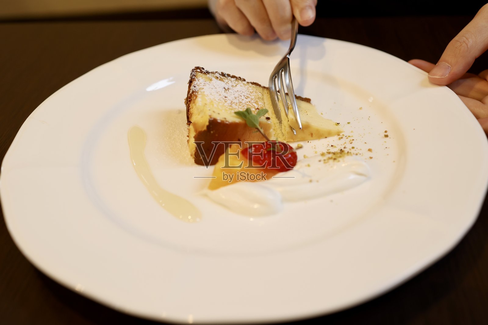 奶酪蛋糕。照片摄影图片