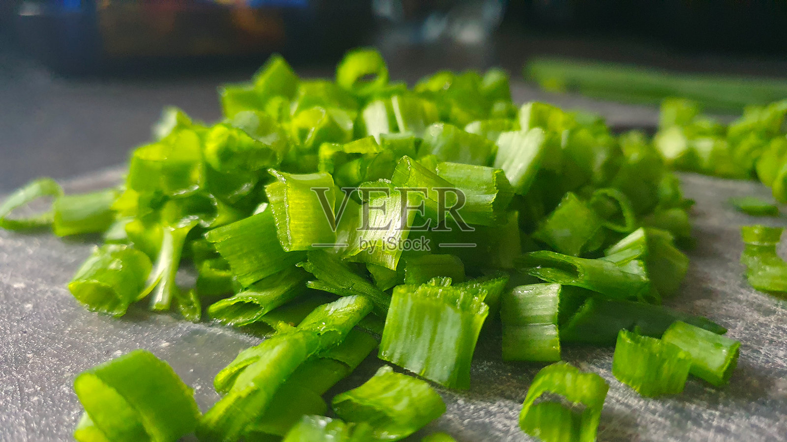 准备带有细香葱的奶酪照片摄影图片