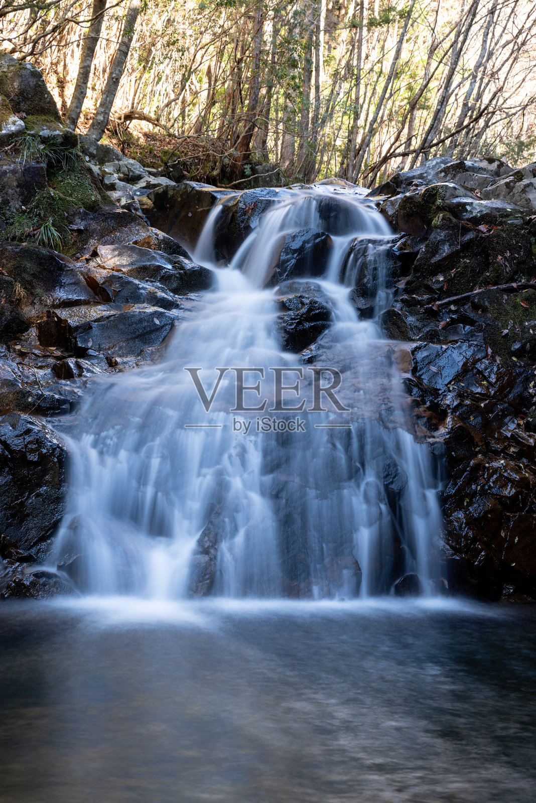 美丽的瀑布风景照片摄影图片