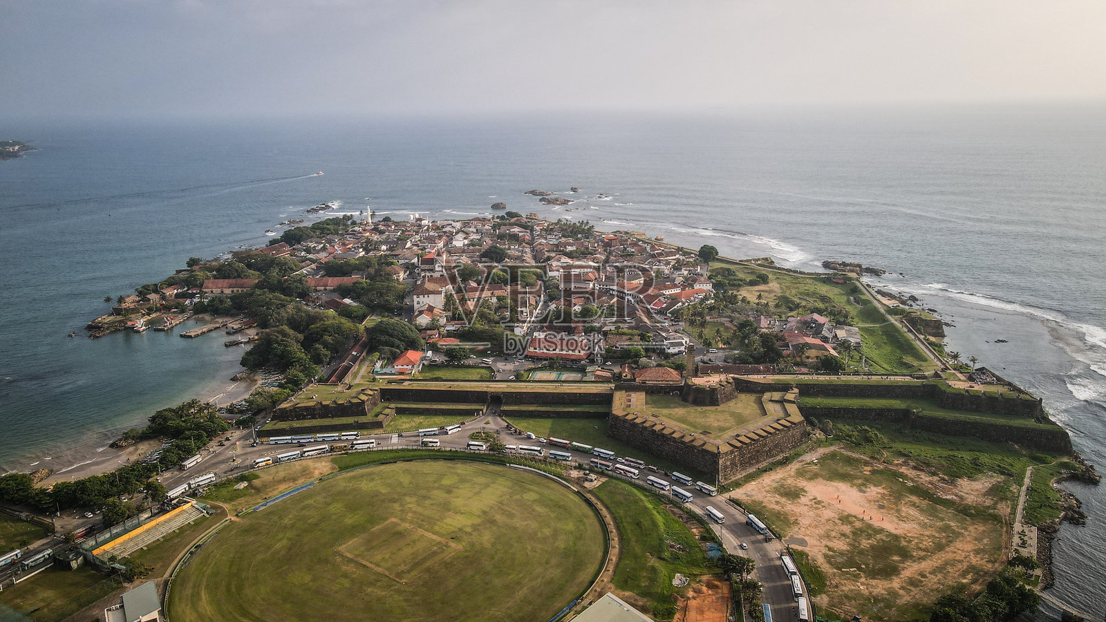 斯里兰卡加勒的鸟瞰图照片摄影图片