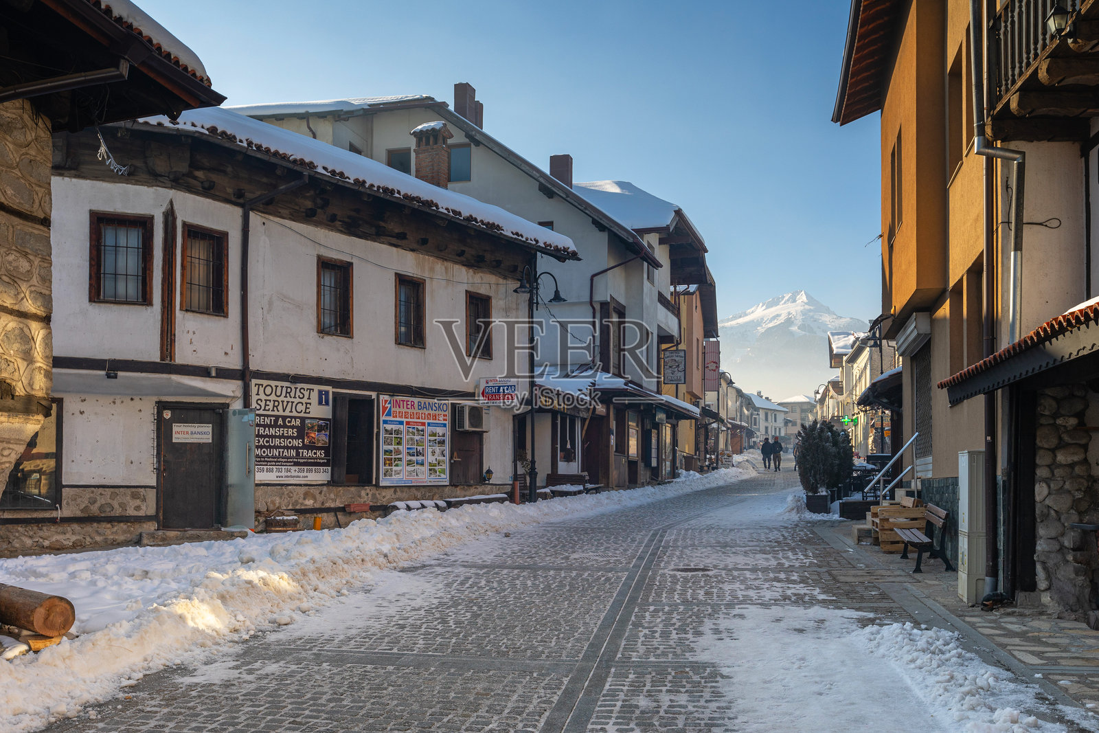 保加利亚班斯科的皮林街景照片摄影图片