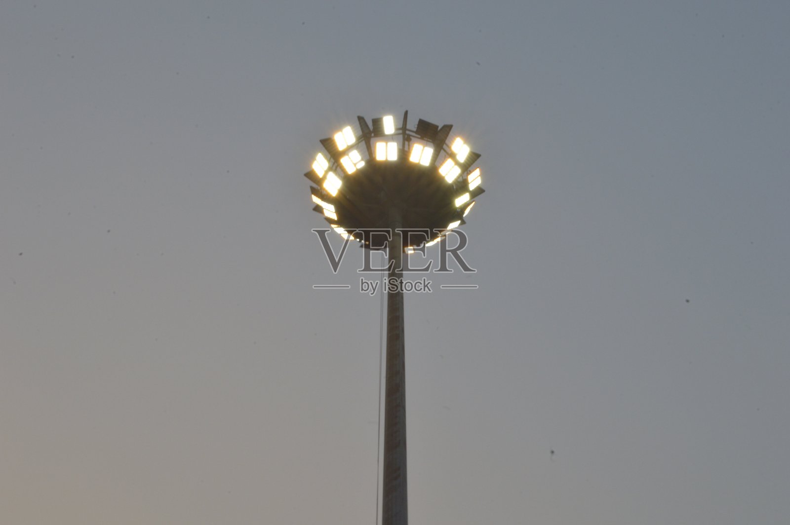 傍晚的路灯，孟加拉国的著名景点照片摄影图片