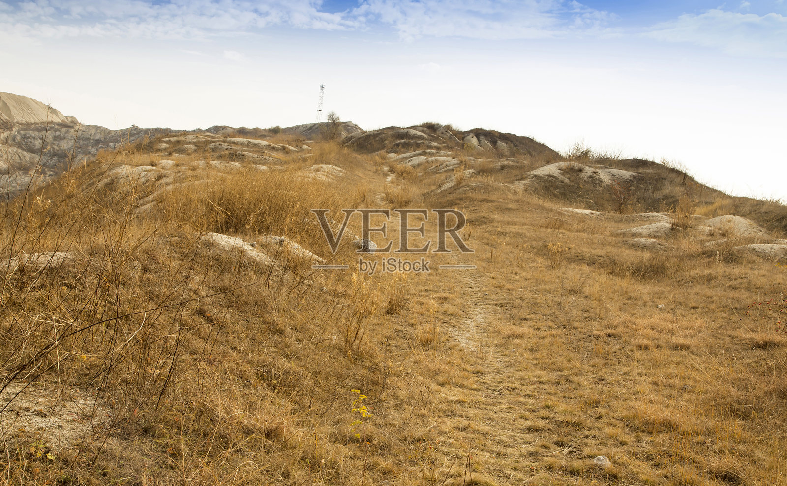 草坡顶照片摄影图片