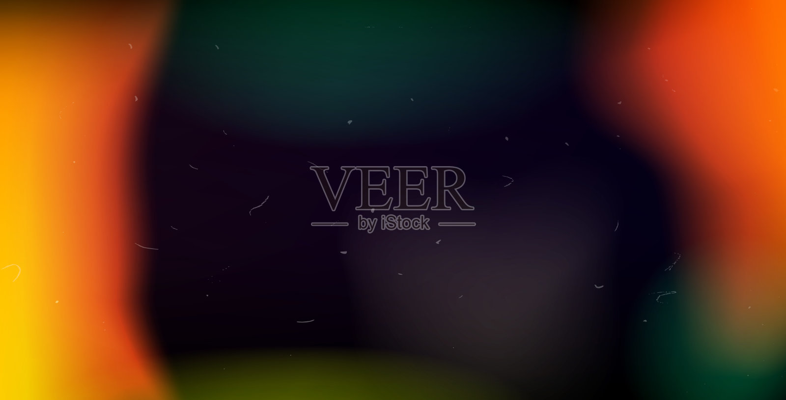 旧照片光漏叠加效果，带有彩色渐变。相机胶卷滤镜。抽象复古镜头光晕效果背景。带有灰尘和散景噪音的框架。模糊矢量背景。插画图片素材