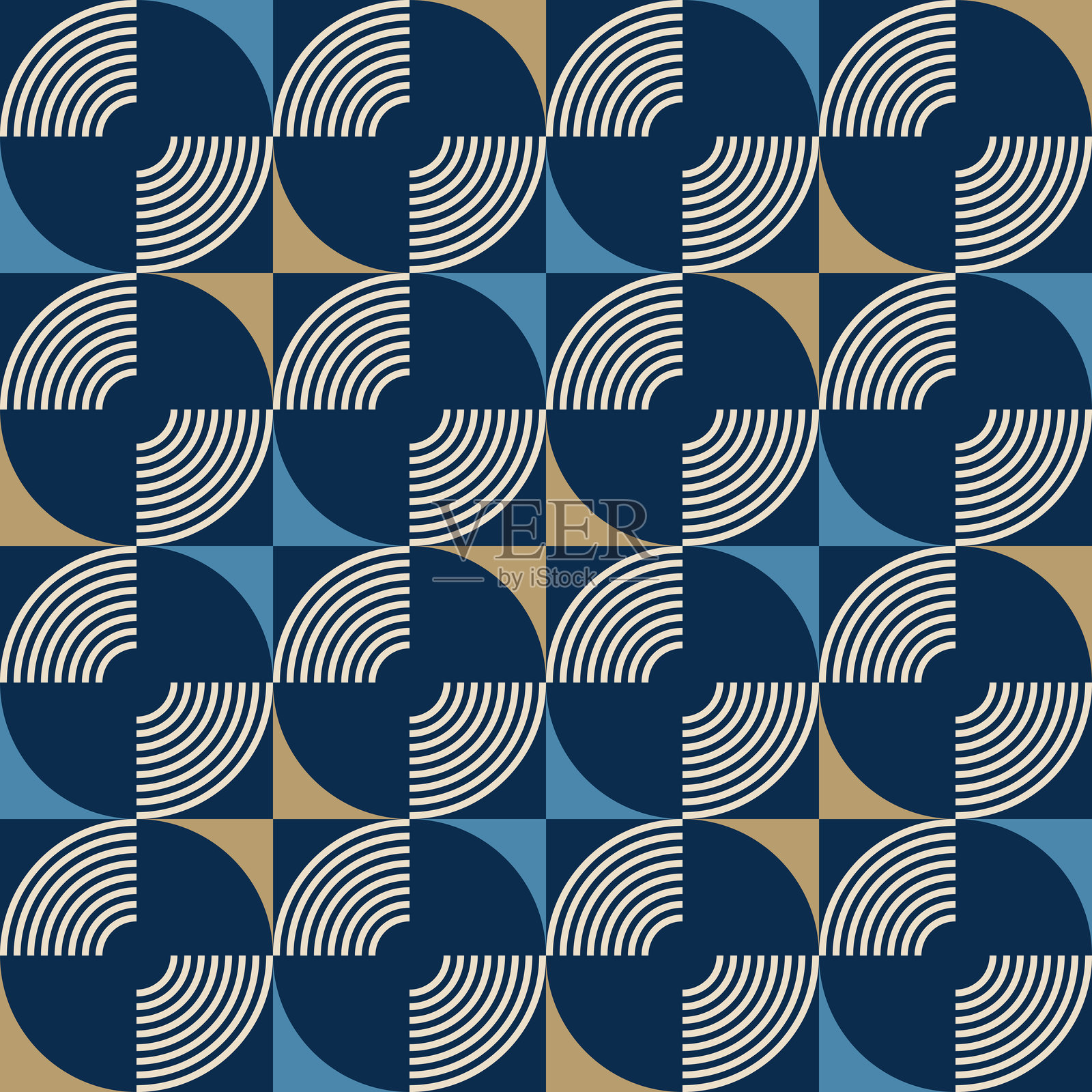 抽象几何无缝矢量图案。插画图片素材