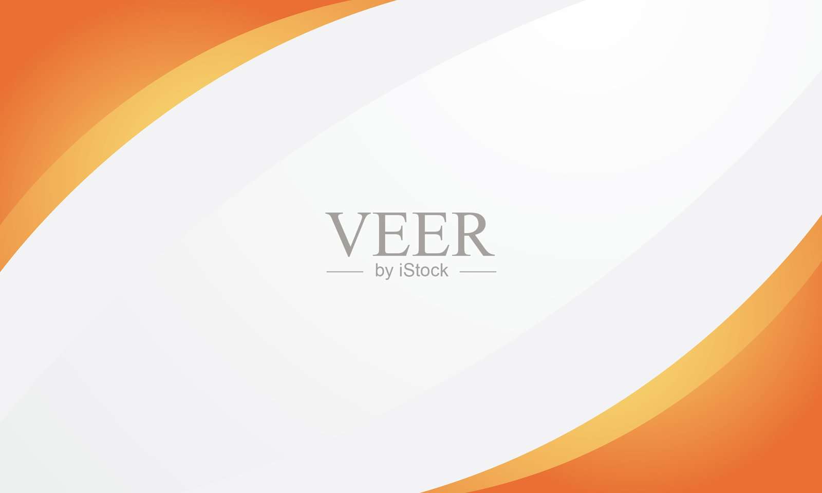 白色背景上的抽象橙色曲线插画图片素材