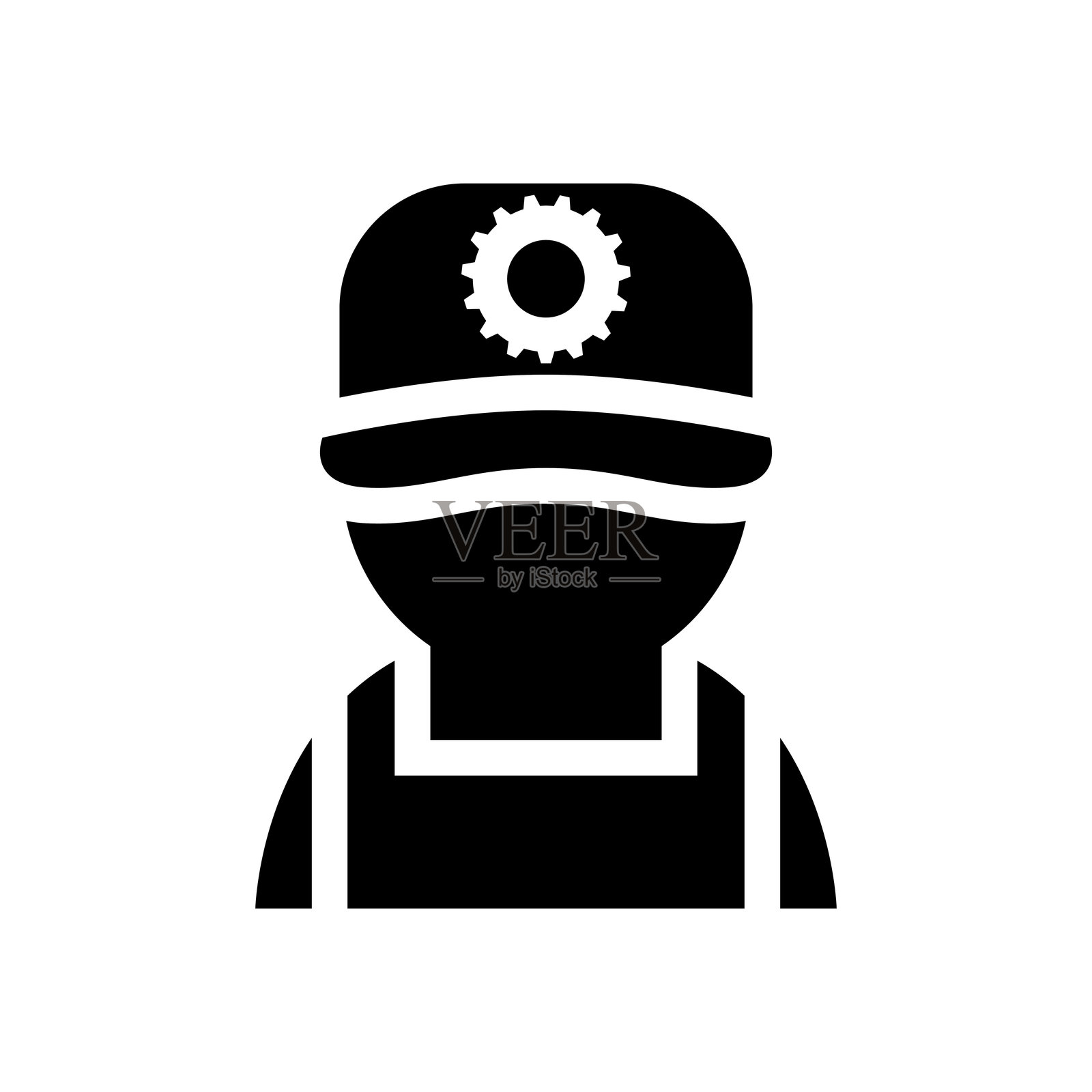 机械师图标矢量插图平面设计插画图片素材