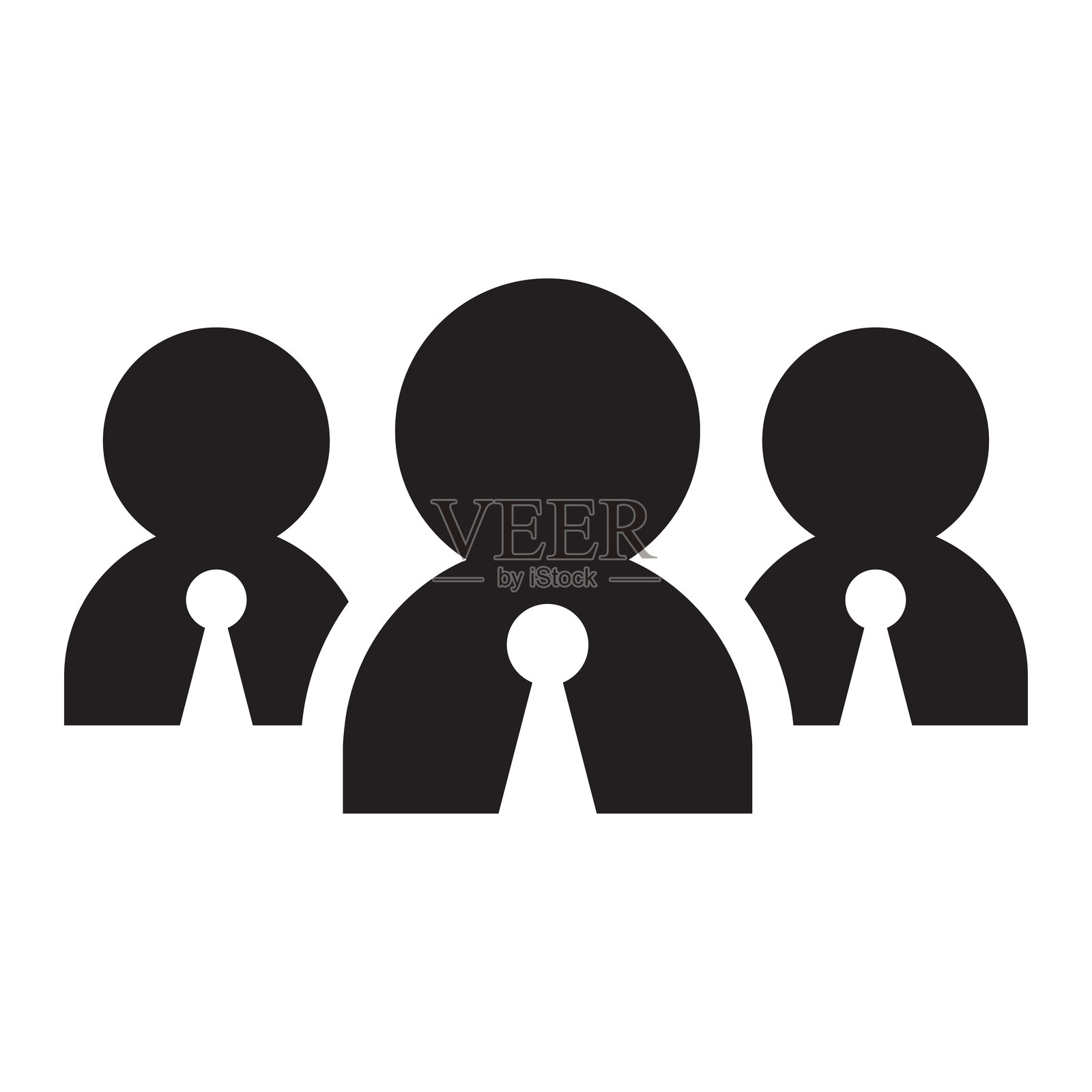 商业团队图标矢量插图平面设计插画图片素材