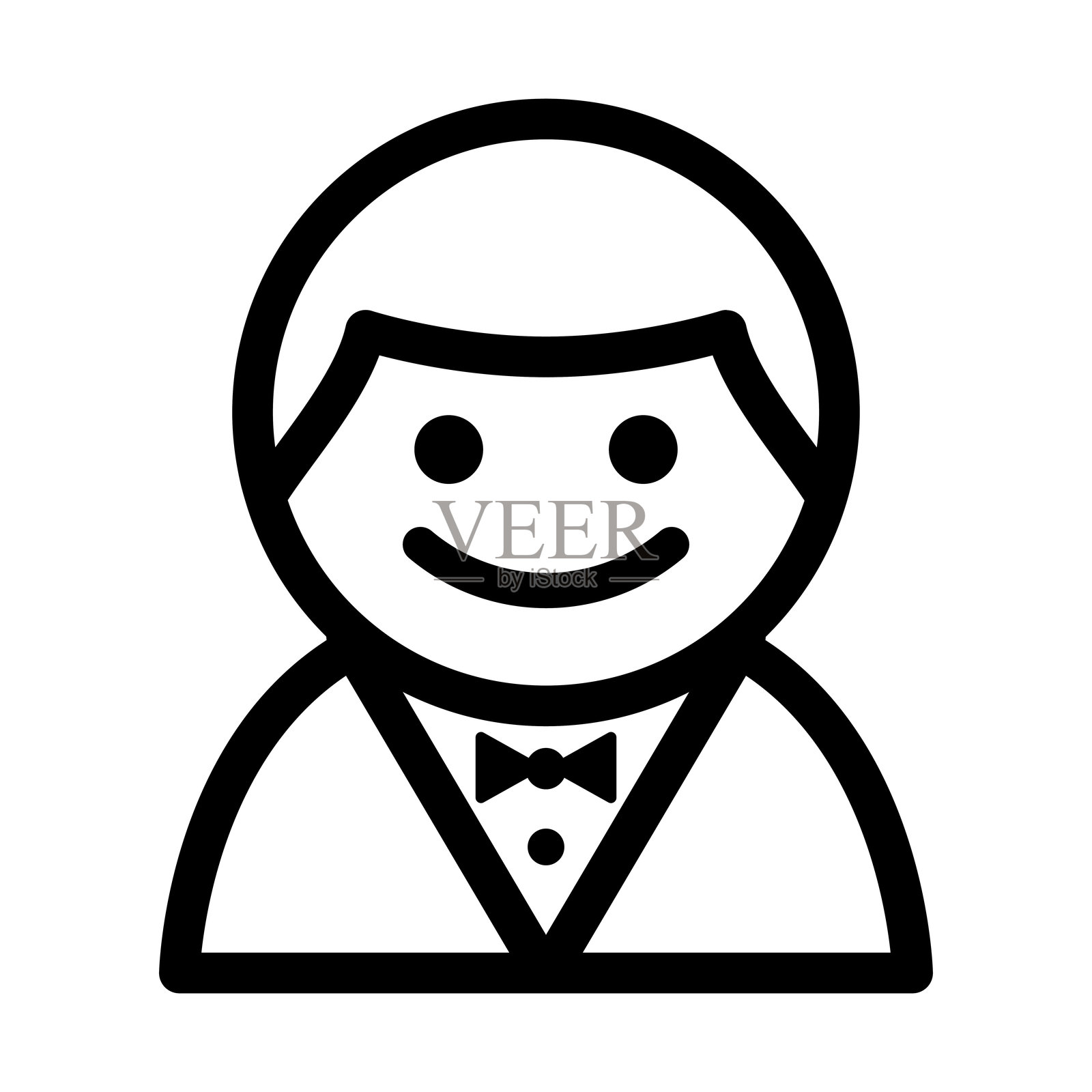 演员图标矢量插图平面设计插画图片素材