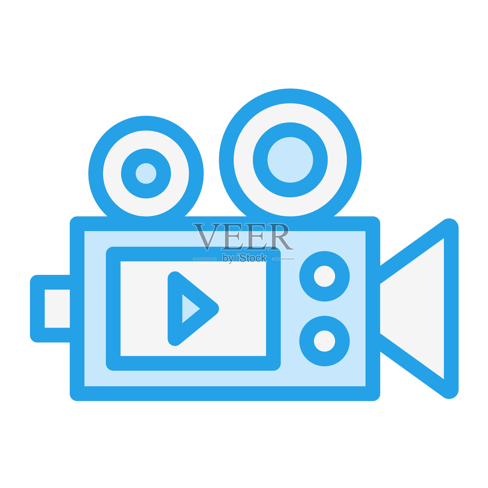 相机录制矢量图标设计插图插画图片素材