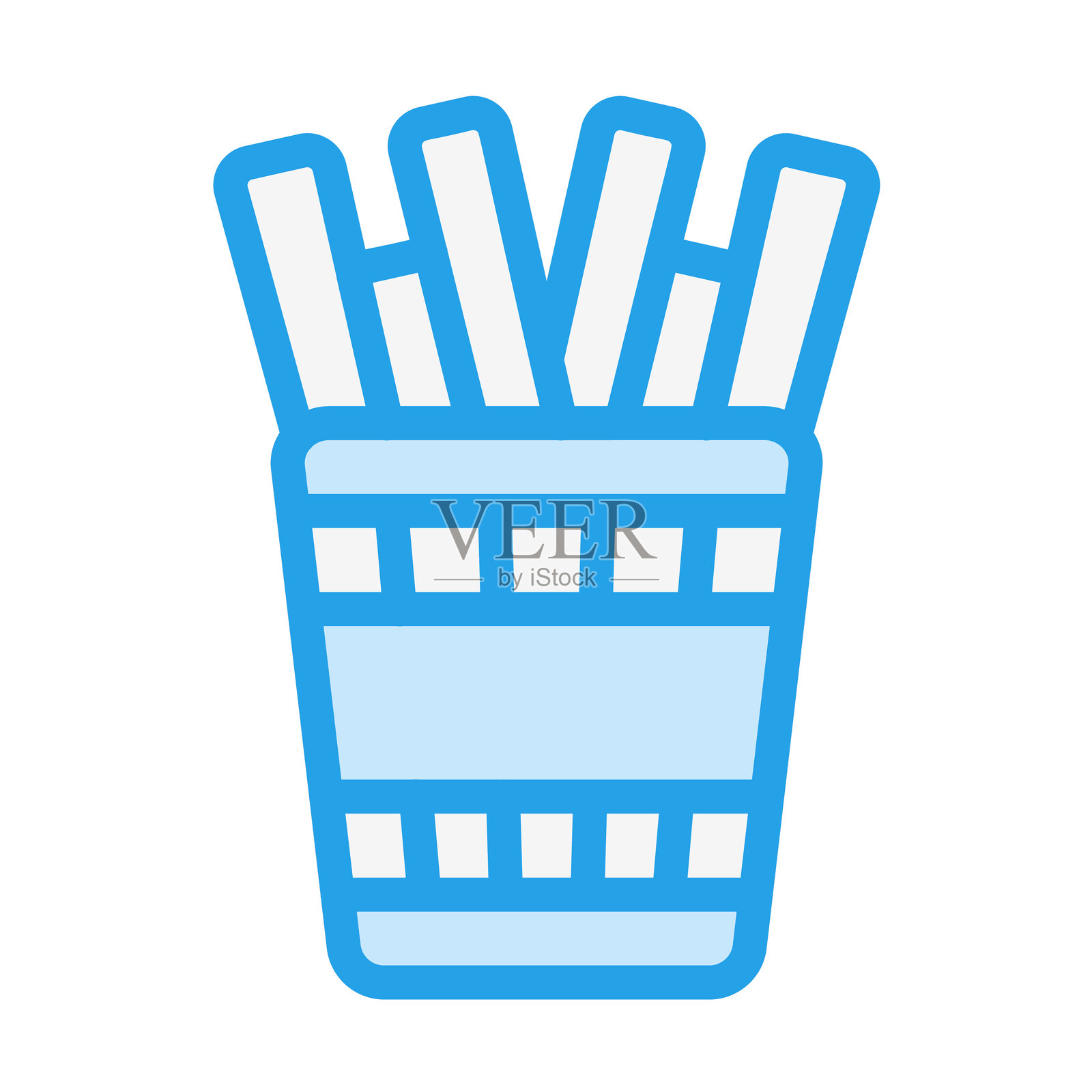 薯条矢量图标设计插图插画图片素材