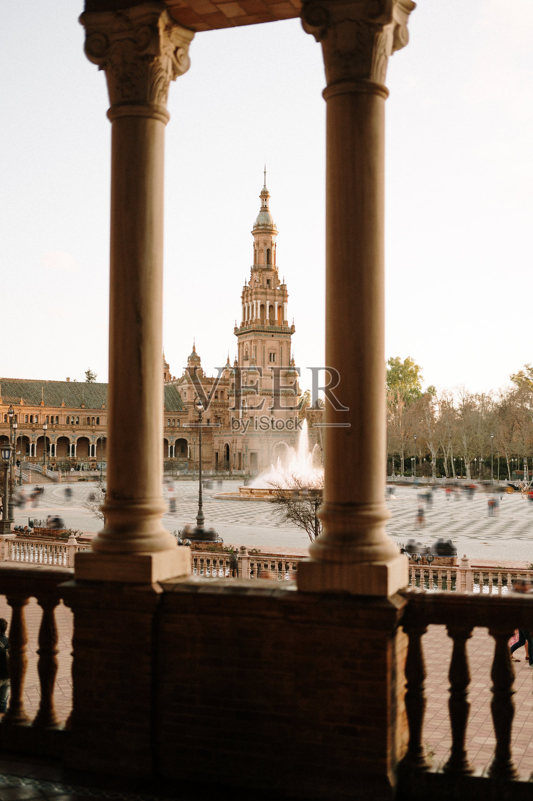 西班牙广场，塞维利亚照片摄影图片