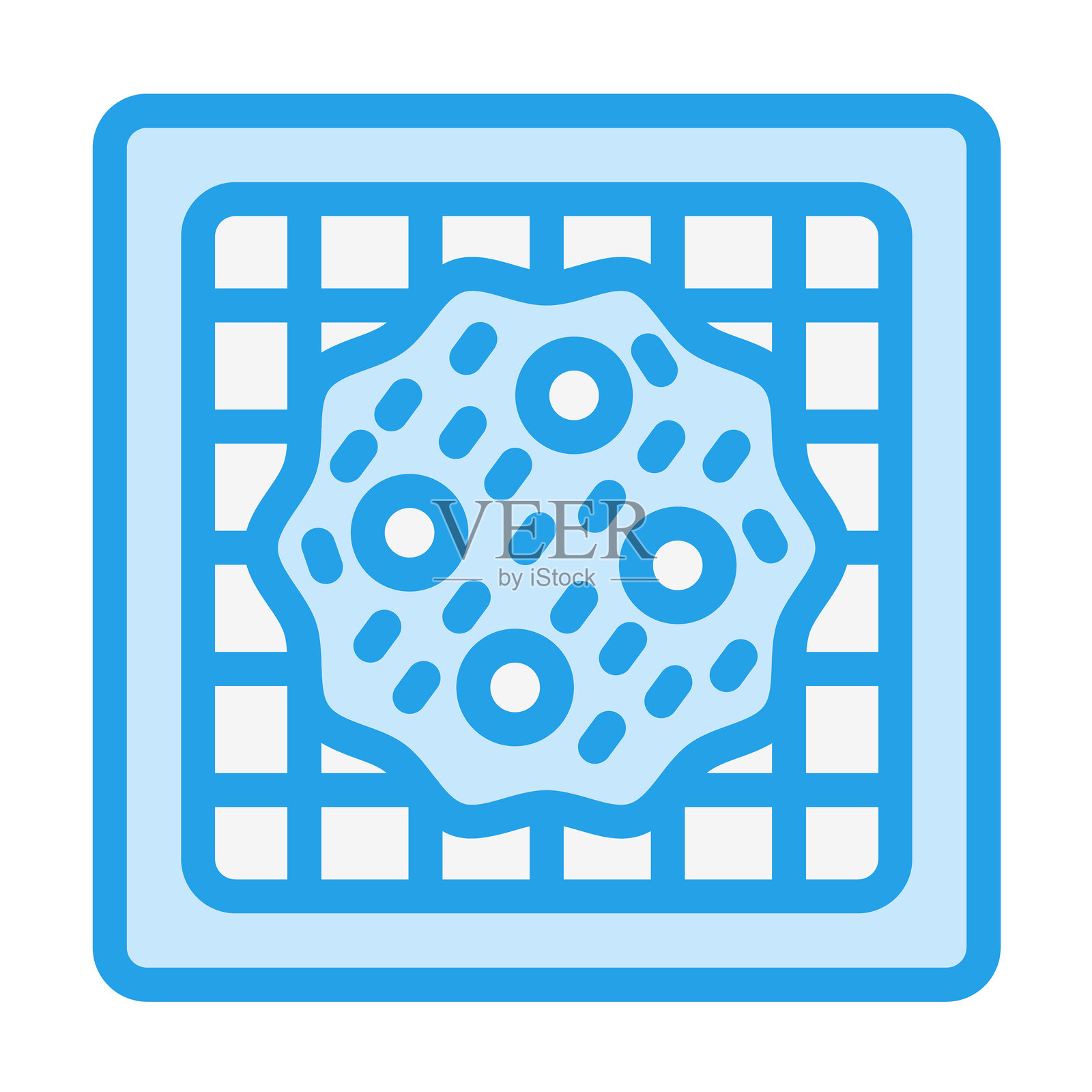 华夫饼矢量图标设计插图插画图片素材