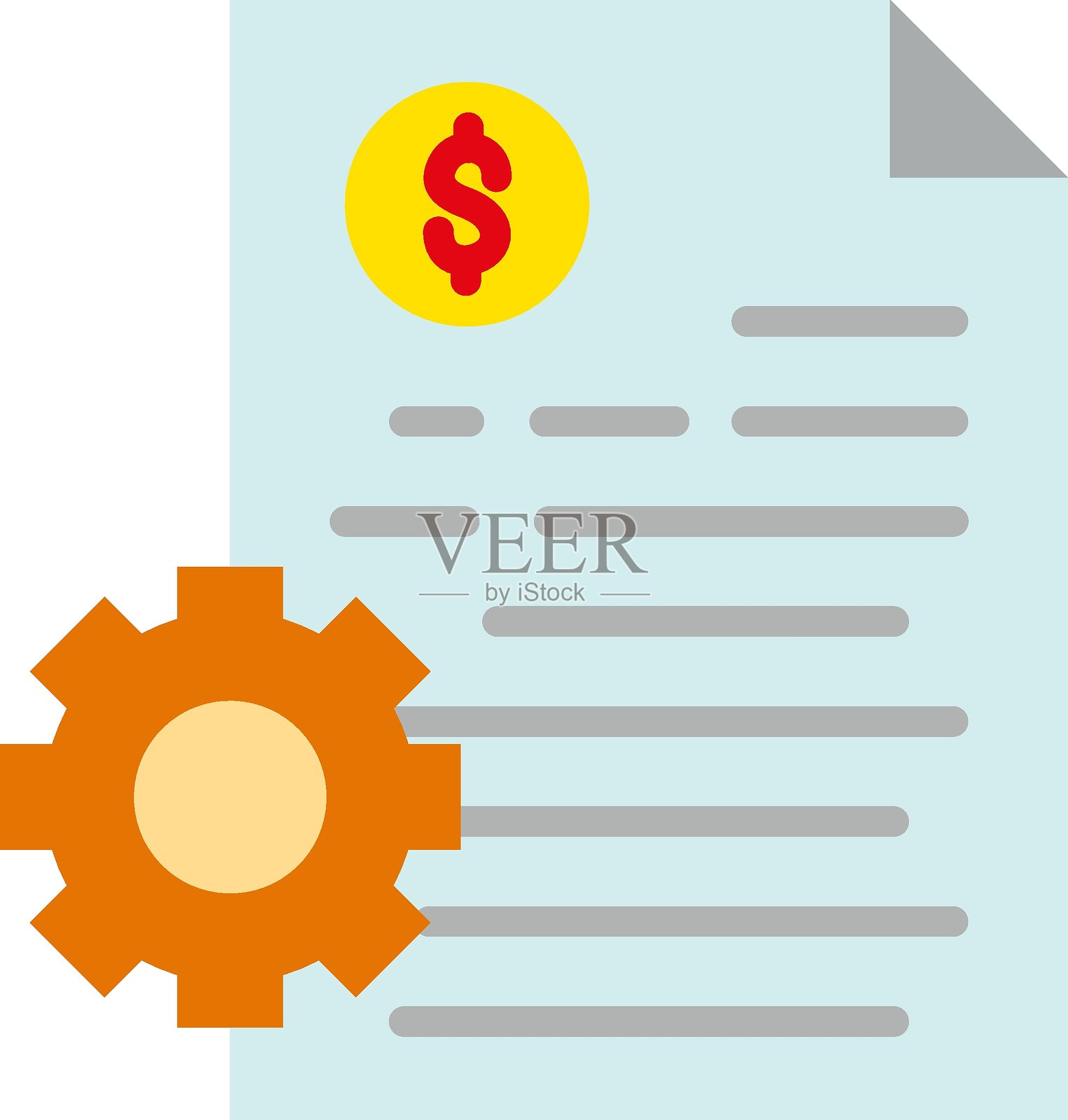 价格发展图标风格的矢量设计插画图片素材