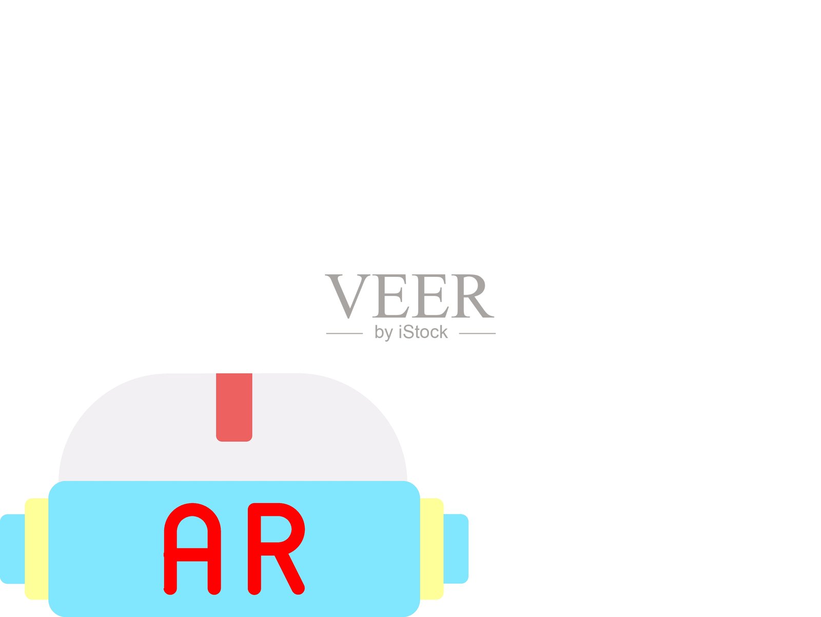 增强现实头盔图标风格插画图片素材