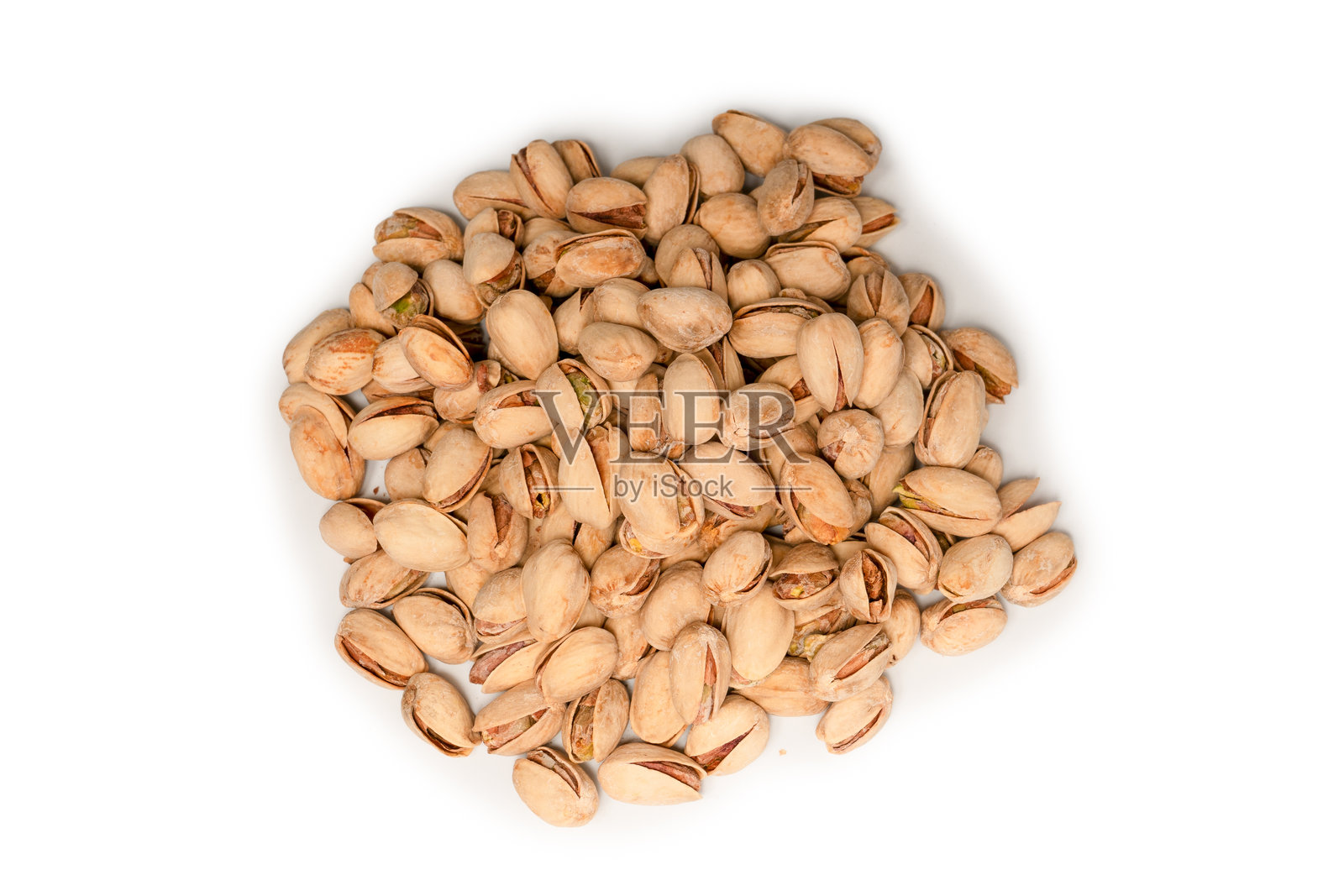 美味的开心果，孤立在白色背景上。照片摄影图片
