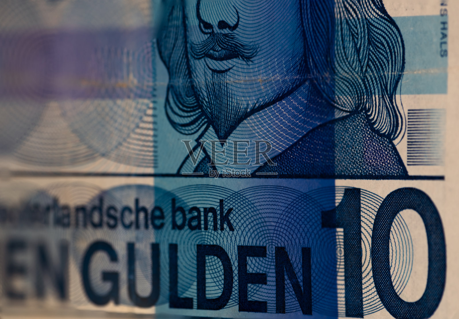 荷兰银行券的特写背景照片摄影图片