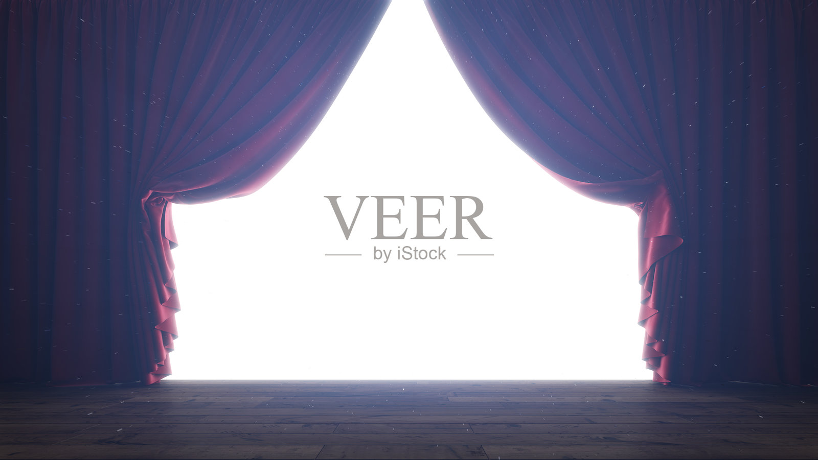 红色天鹅绒帷幕的剧院舞台。音乐会、派对、戏剧、舞蹈模板的背景。照片摄影图片