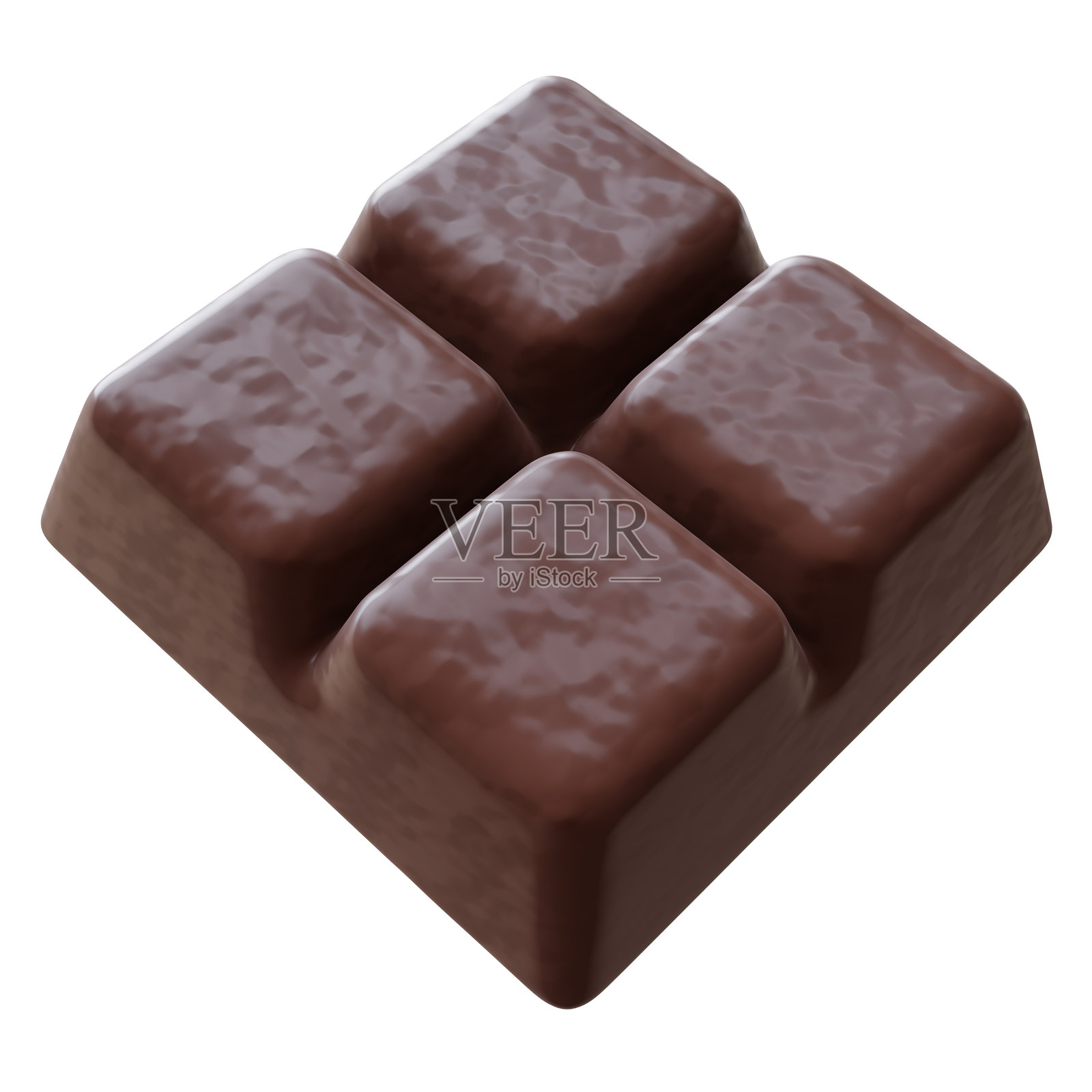 白色背景上的巧克力棒特写图照片摄影图片