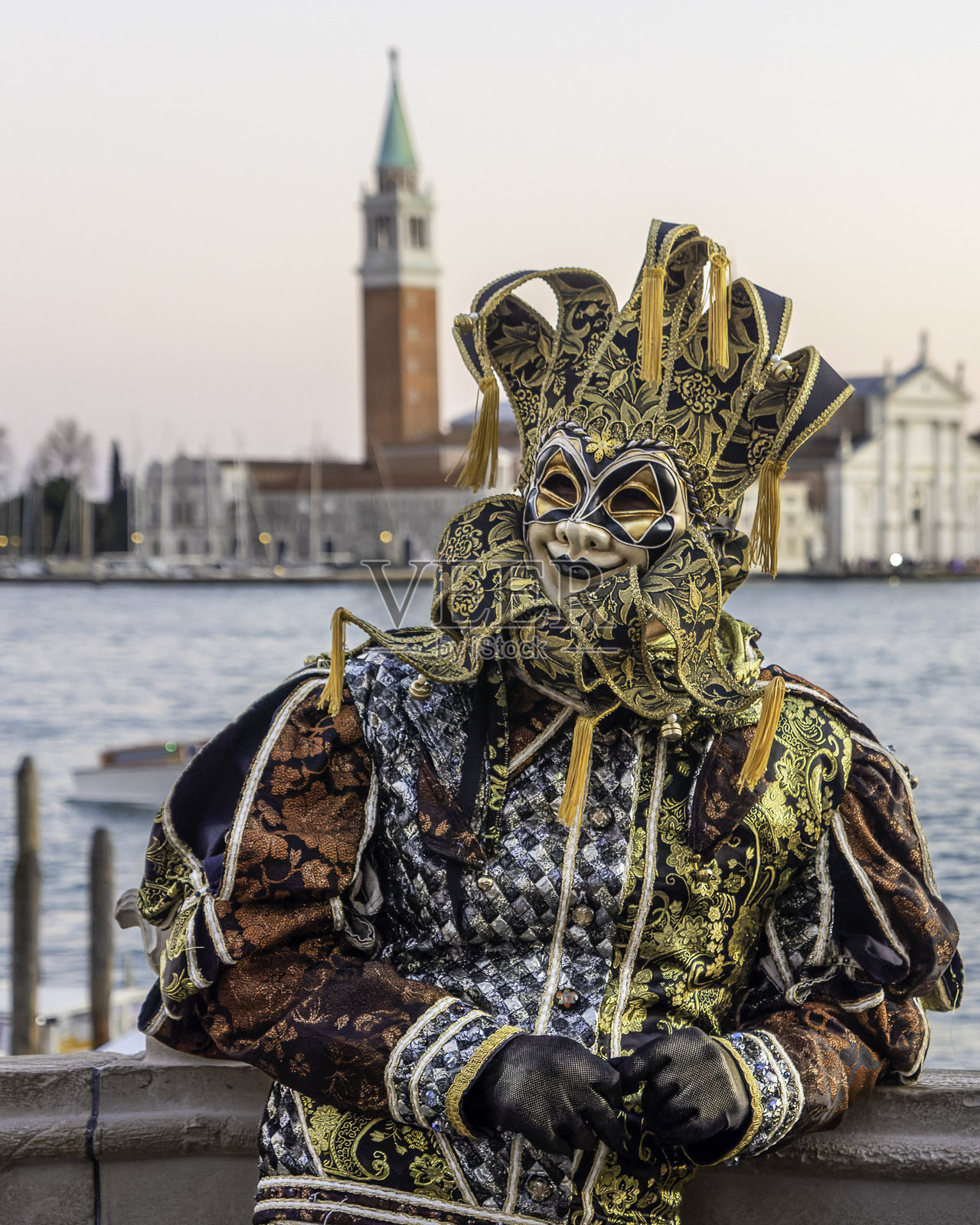 意大利威尼斯狂欢节照片摄影图片
