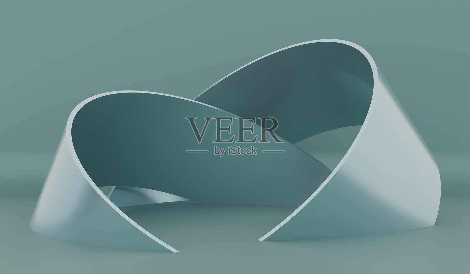 圆形讲台背景，曲线，圆圈，线条，3D插图照片摄影图片