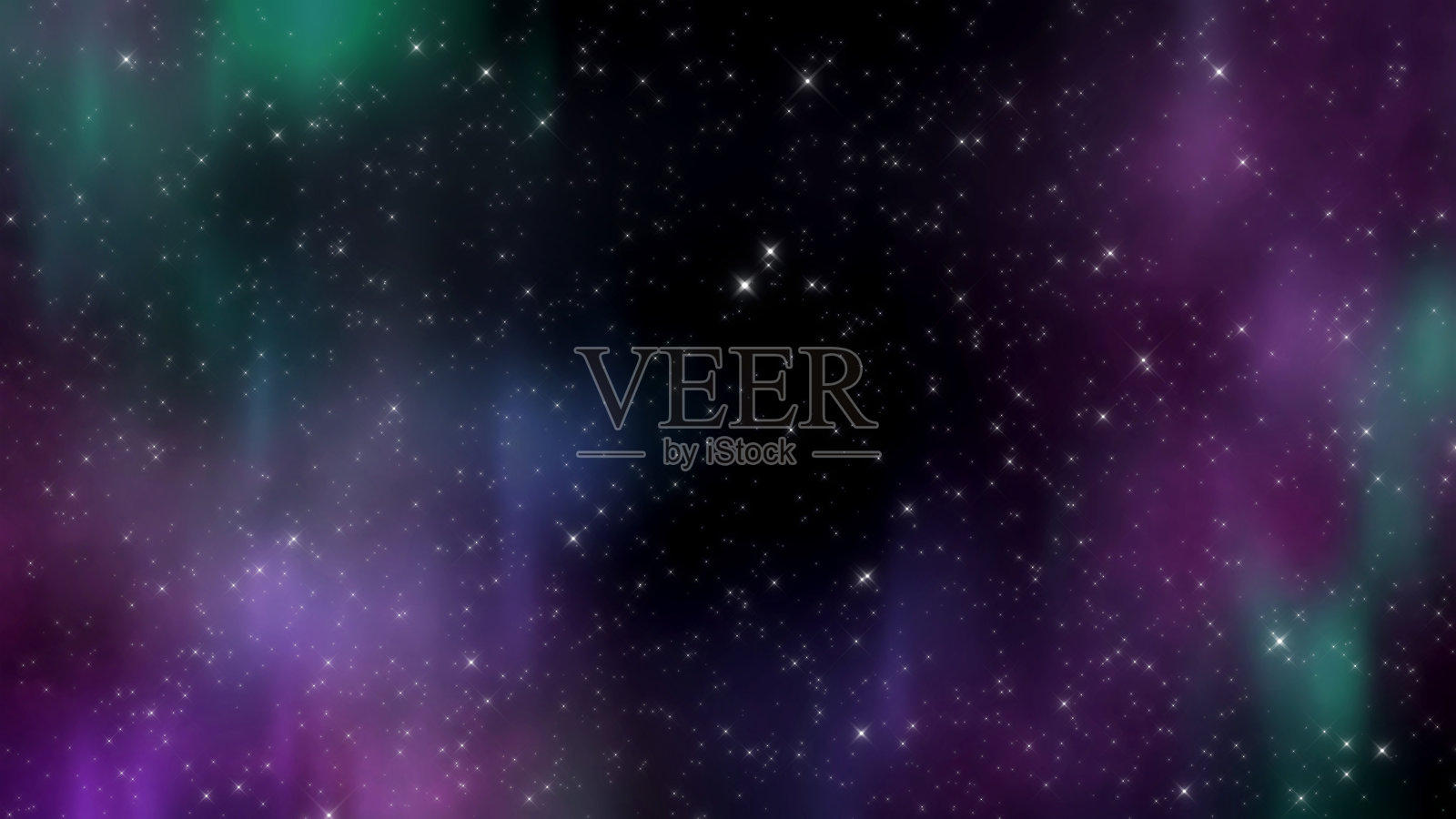 夜空星辰五光十色的银河宇宙星系。照片摄影图片