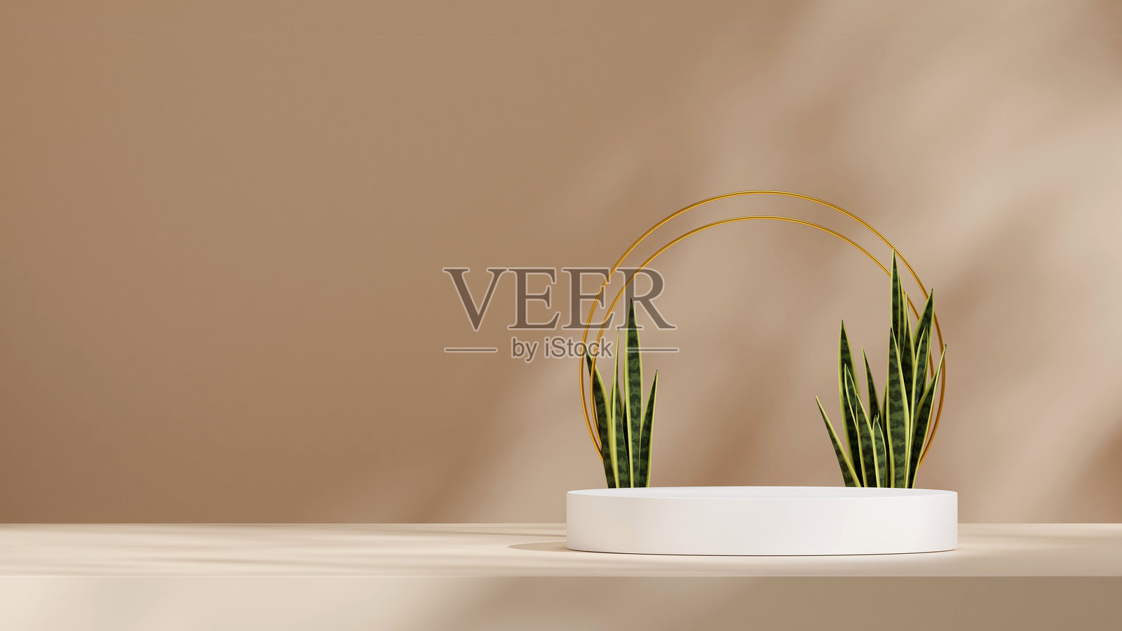 白色曲线圆柱展台的模型，背景为波浪形墙面，3D渲染图照片摄影图片