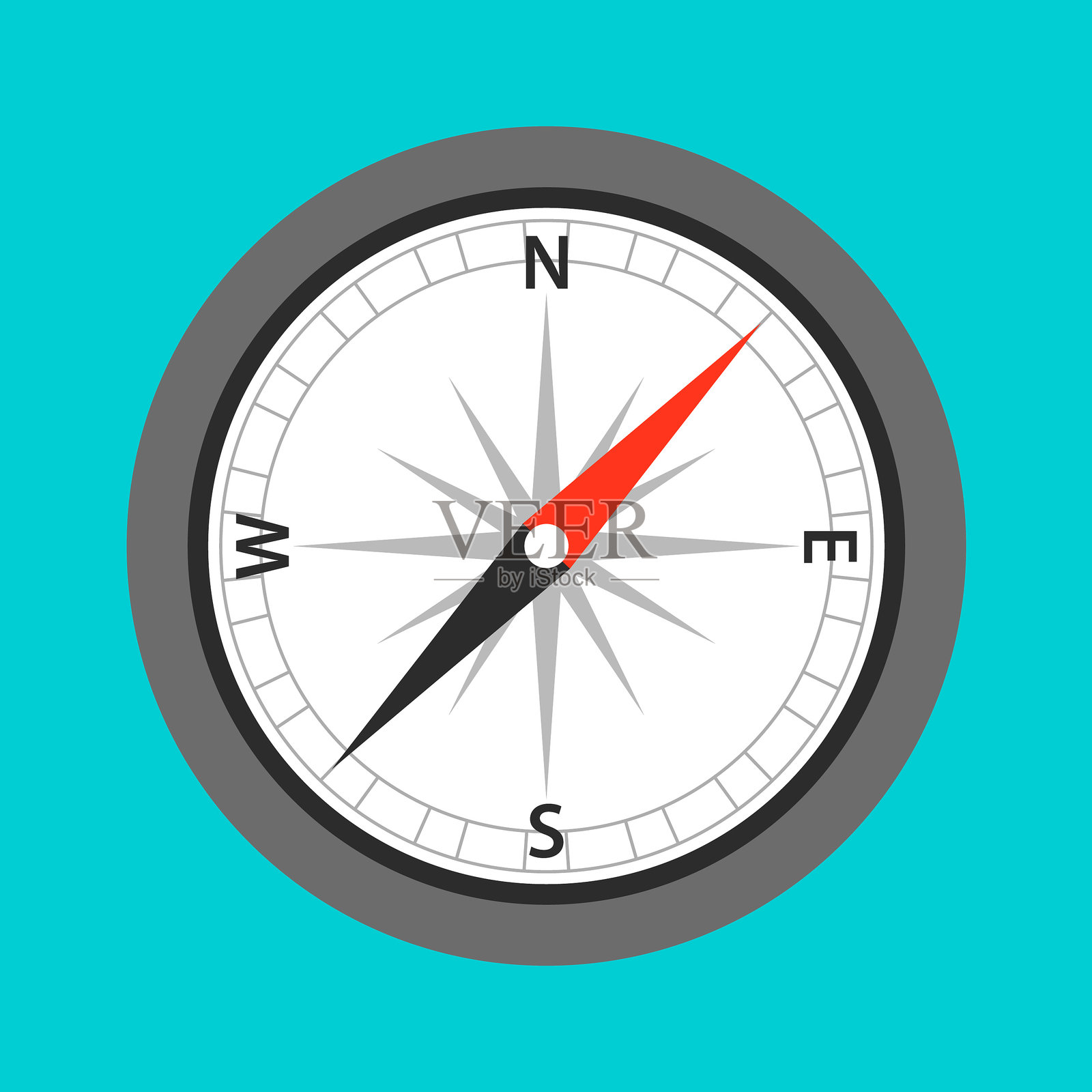 平罗盘图标设计元素图片