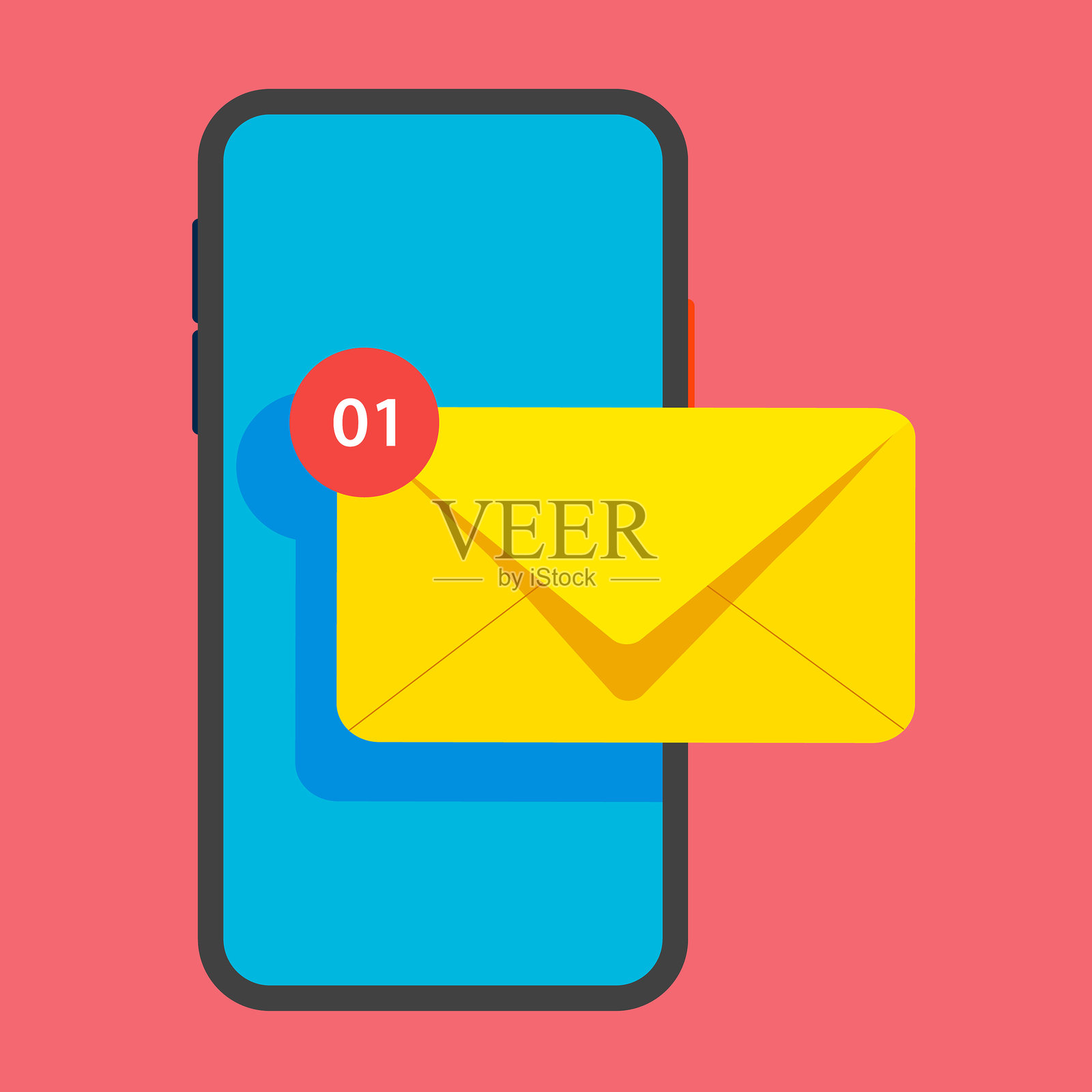 电子邮件信封图标插画图片素材