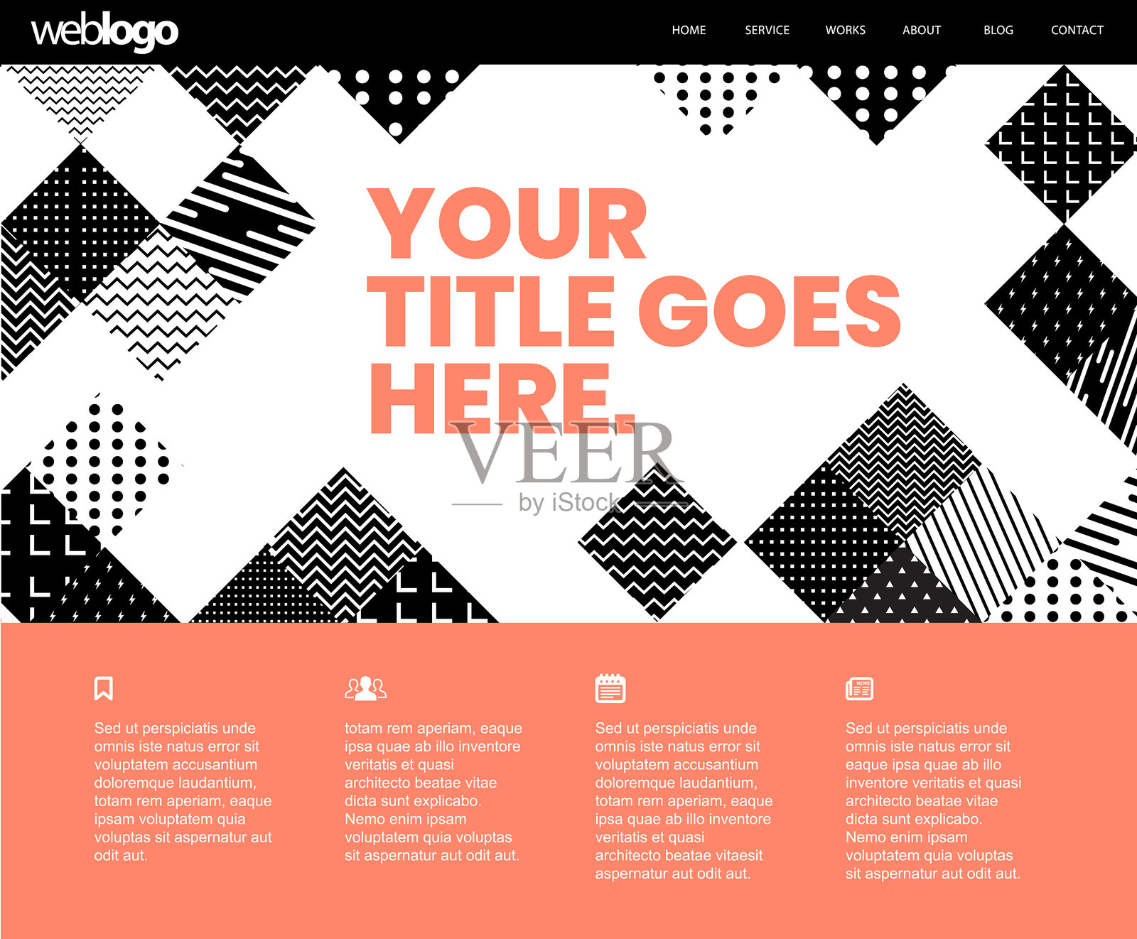 网页设计模板插画图片素材