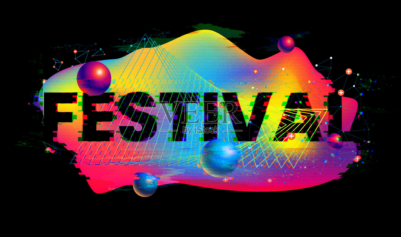 节日故障设计插画图片素材