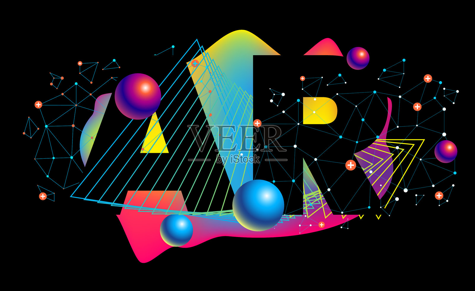 增强现实插画图片素材